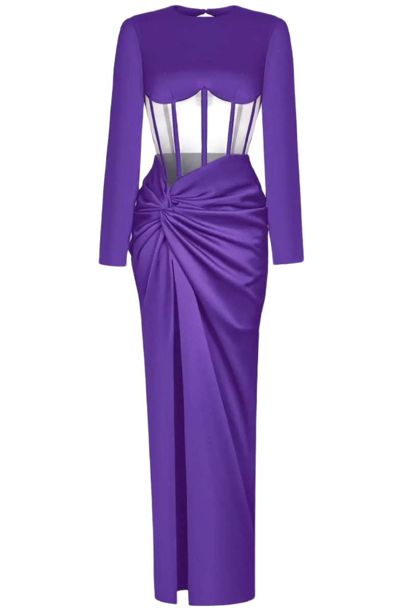 RASARIO DRAPED CORSET GOWN outlook