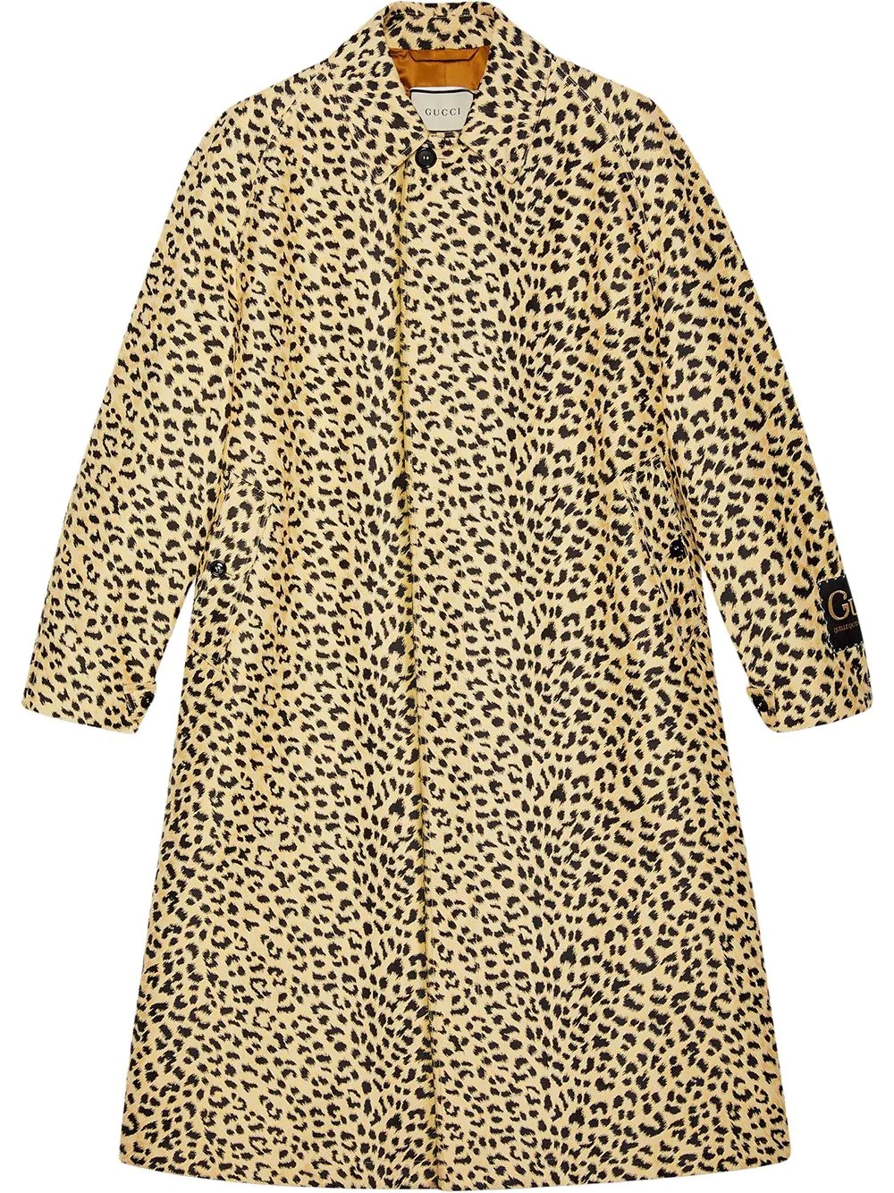 leopard pattern jacquard caot - 1