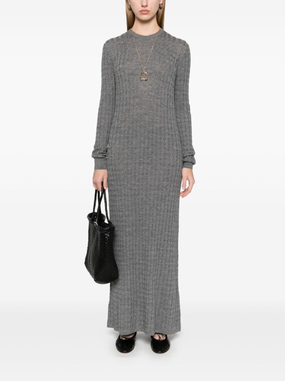 cable-knit maxi dress - 2