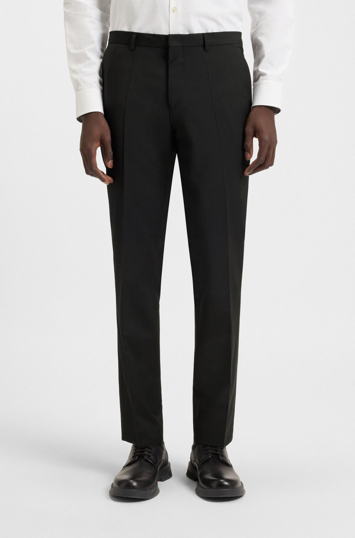 EXTRA-SLIM-FIT TROUSERS IN SUPER-FLEX FABRIC - 2