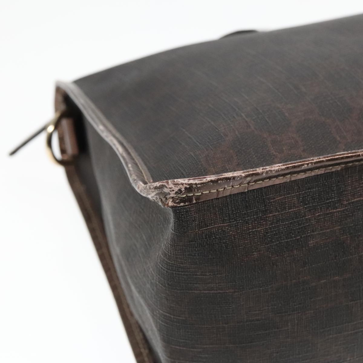 GUCCI GG Canvas Hand Bag Brown Gold - 11