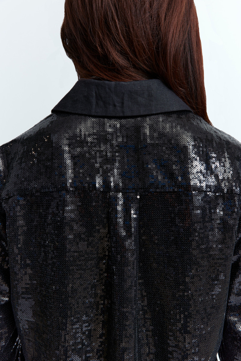MARLEY SHIRT IN LINEN SEQUIN 5