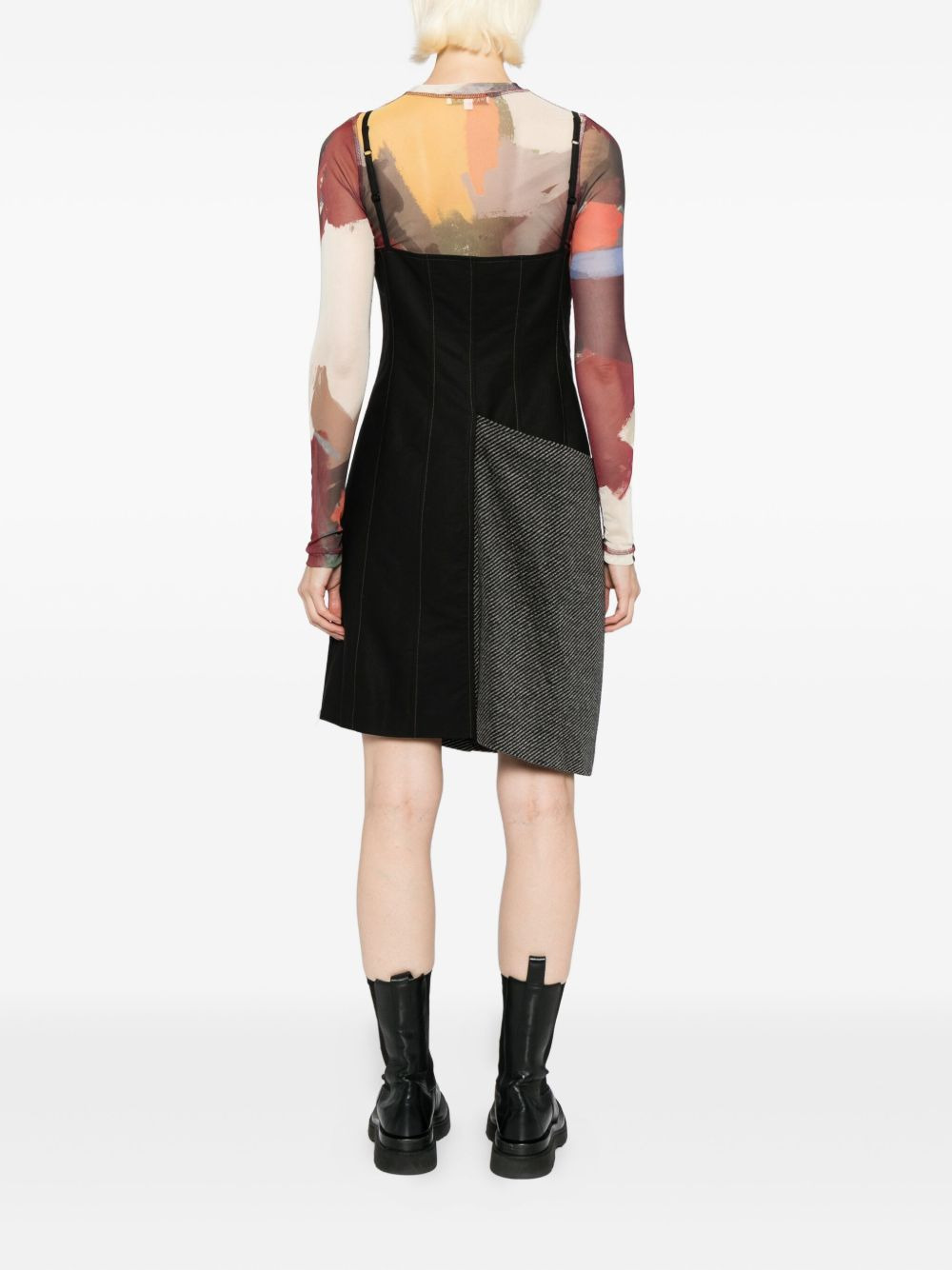 patchwork dress - 4