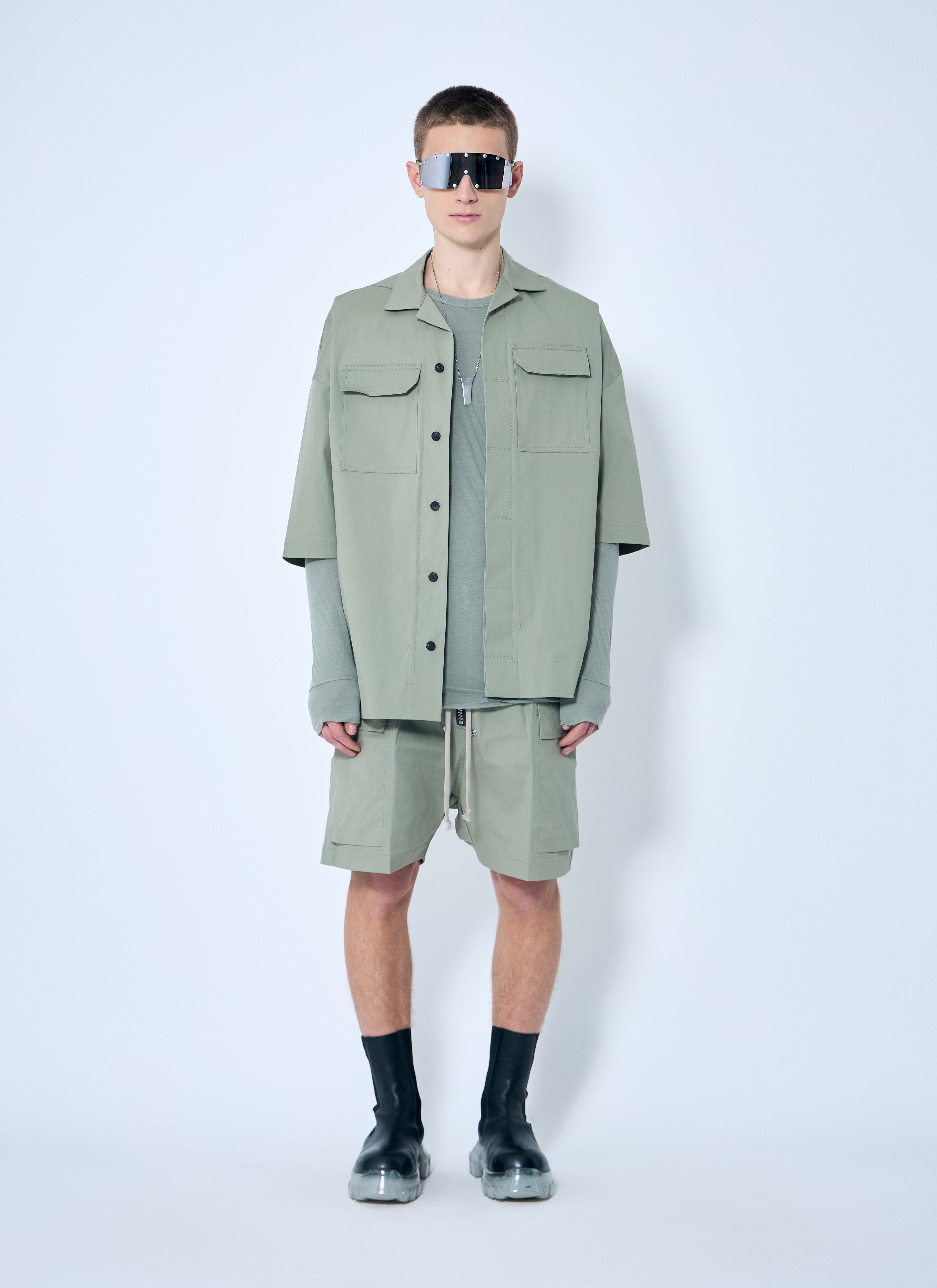 Rick Owens Men Double-Layered T-Shirt - 2