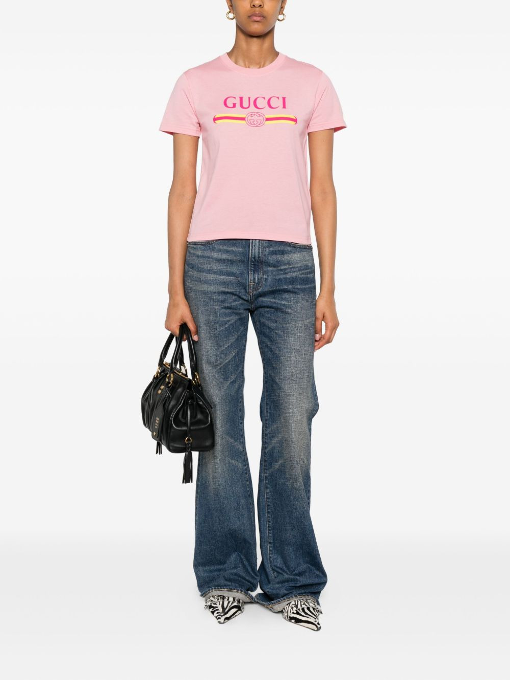 logo-print cotton t-shirt - 2