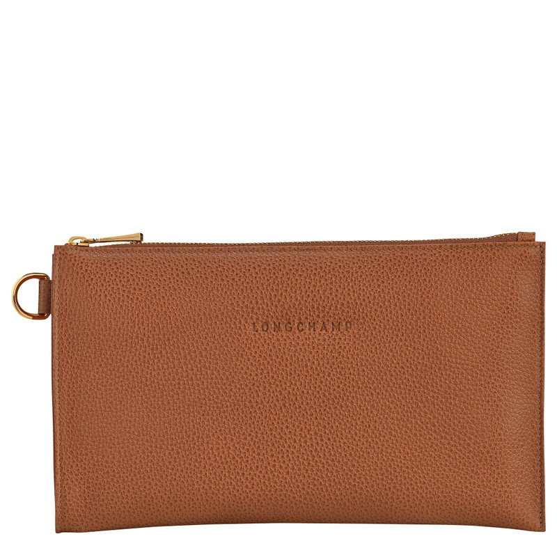 Le Foulonné Pouch Caramel - Leather 3