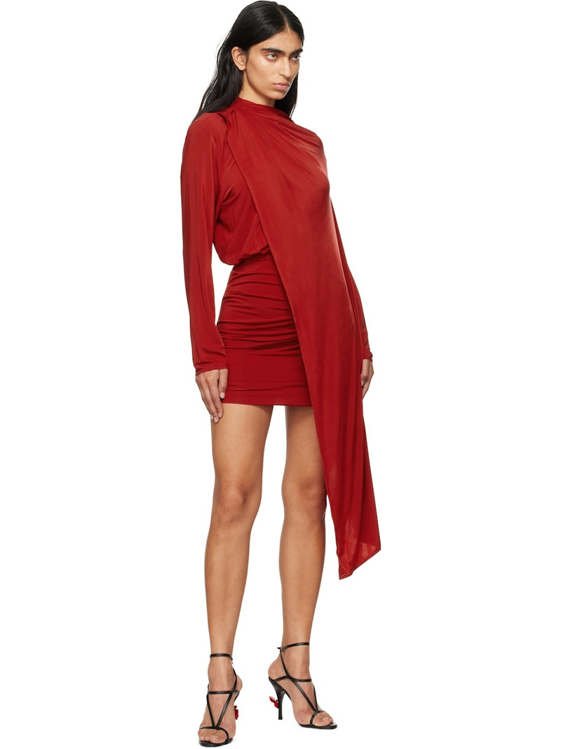 MAGDA BUTRYM long-sleeve cape-effect dress outlook