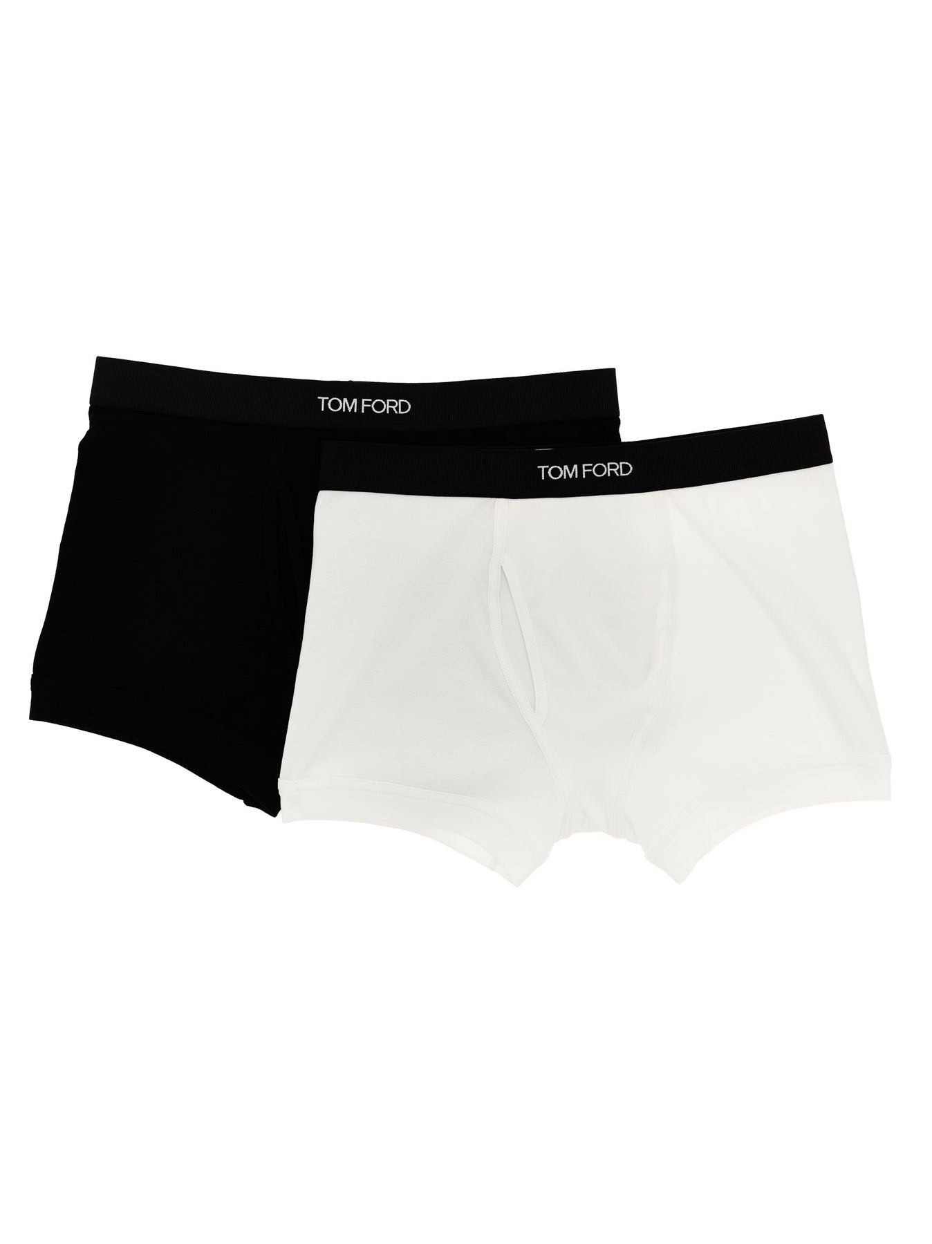 2-Pack Logo Boxers Underwear, Body White/Black - 1