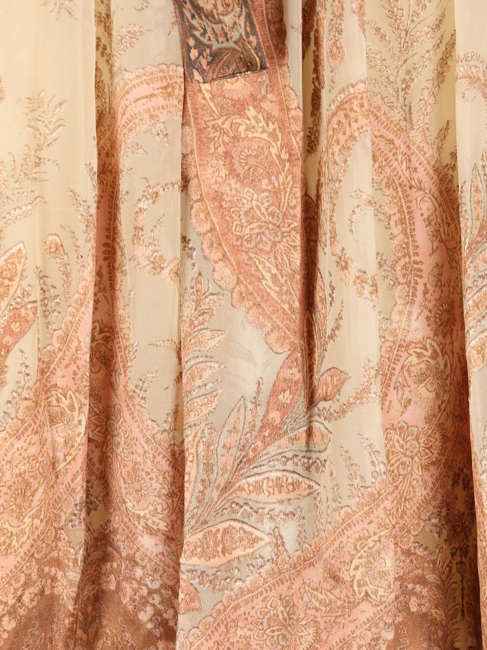 Hypnotic paisley-print tied-neck dress - 3