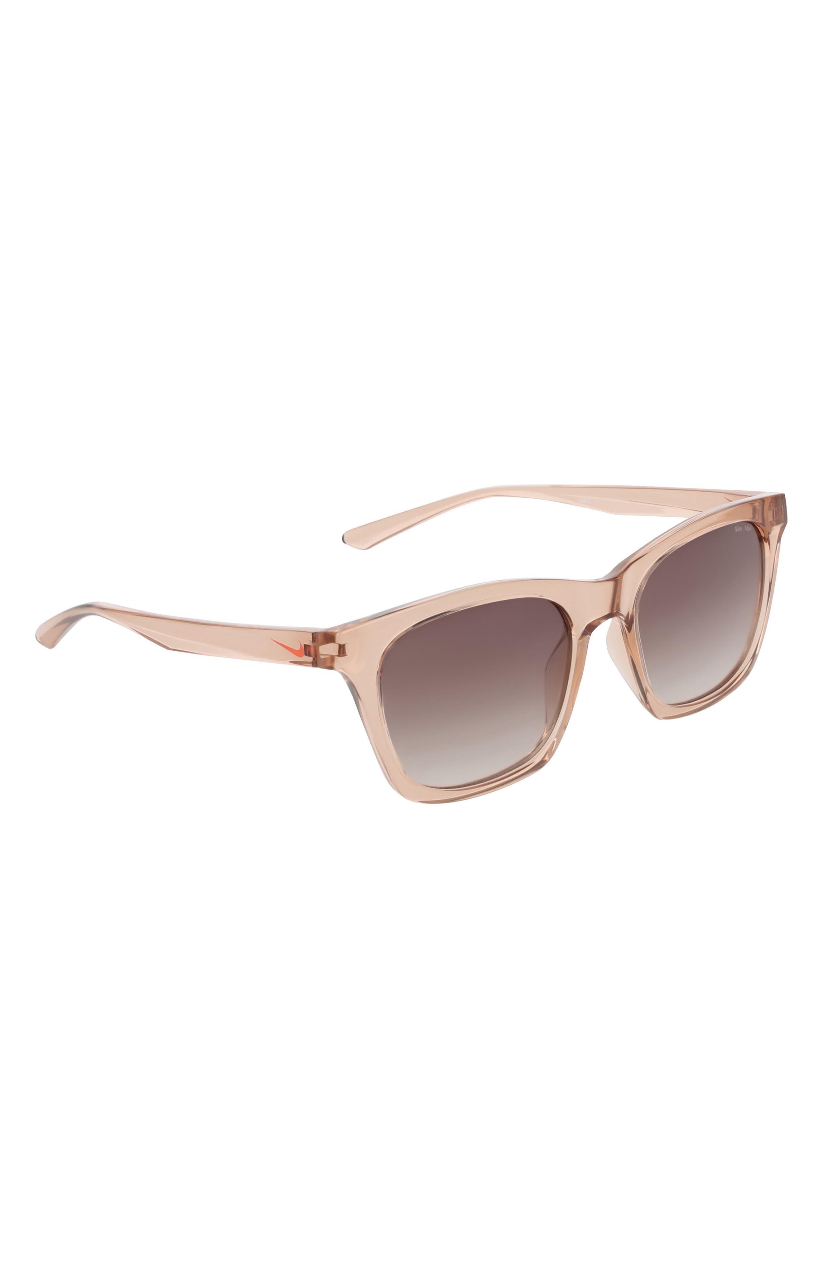 Nike Vital Flow 53mm Gradient Tea Cup Sunglasses in Washed Coral /Brown Gradient at Nordstrom - 3