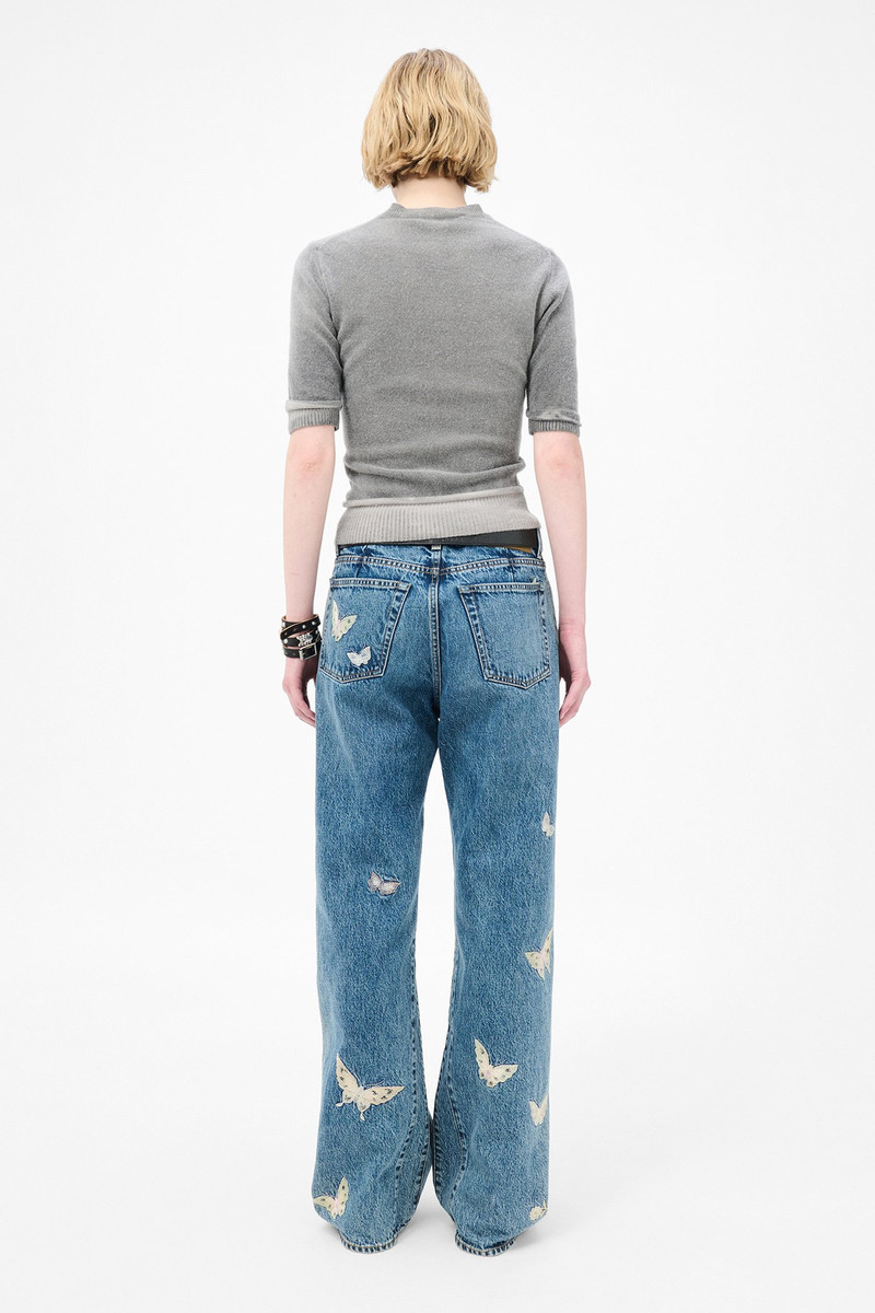 Treble Cut Indigo Butterfly 6