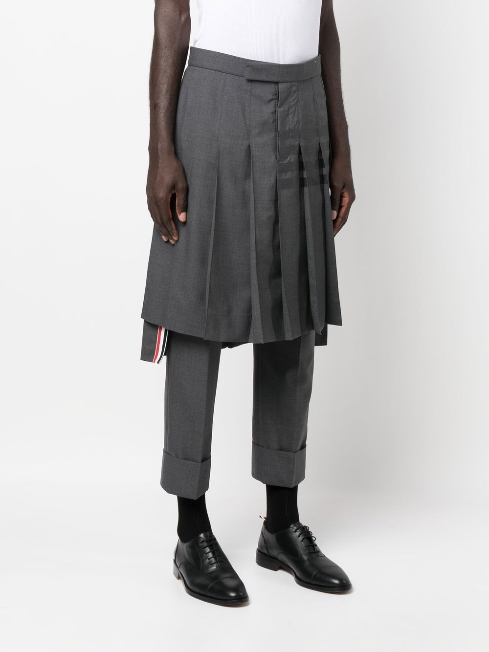 stepped box-pleat skirt - 3