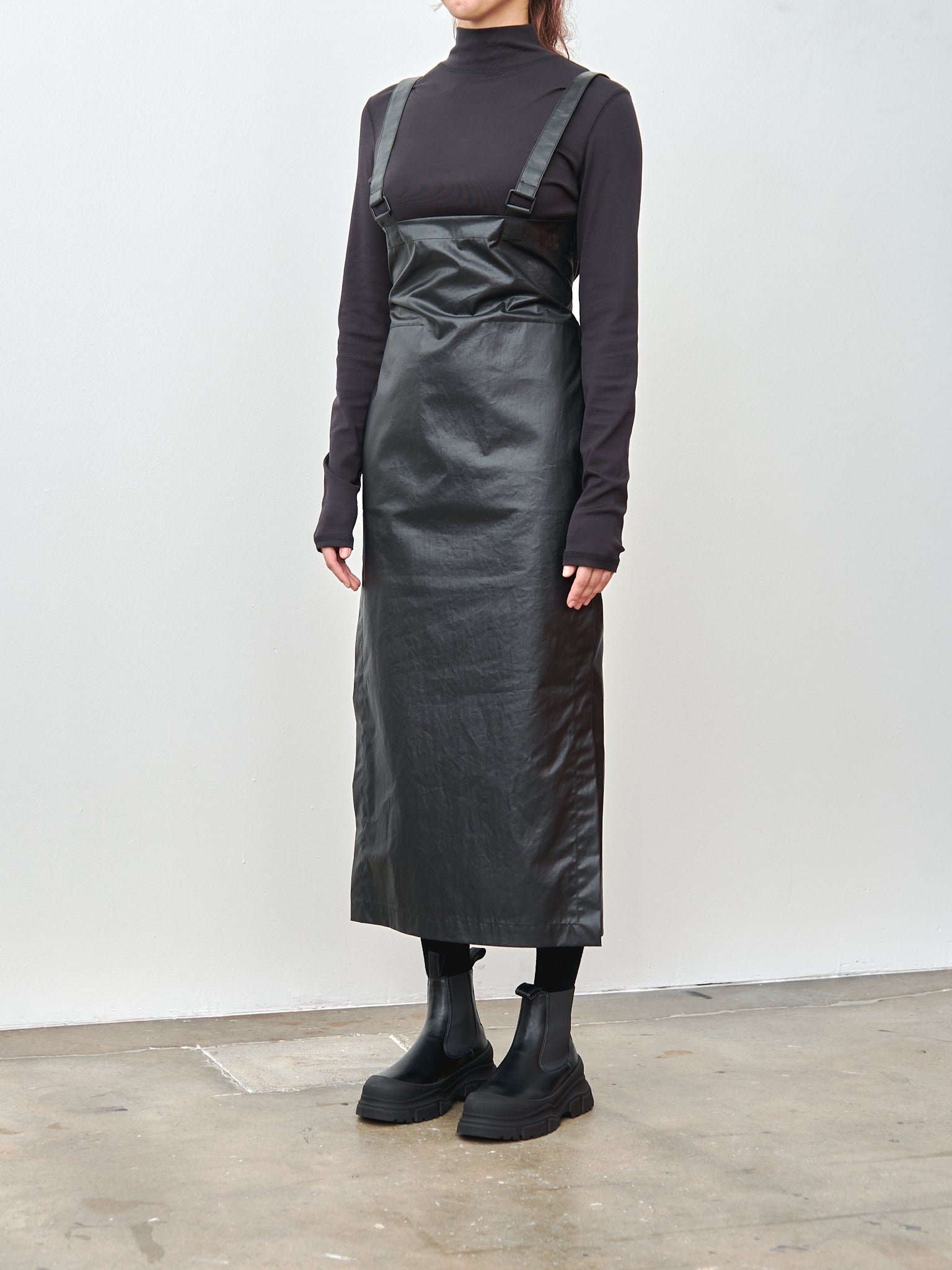 Skirt with Straps - Ash Black - 4