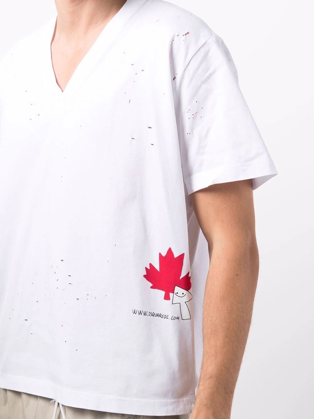 Maple Leaf logo-print T-shirt - 5