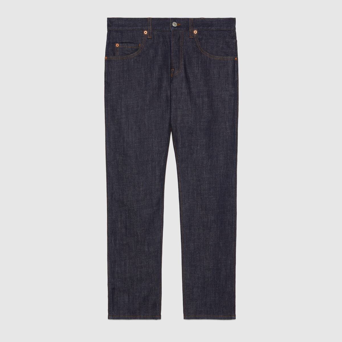 Tapered washed jeans - 1