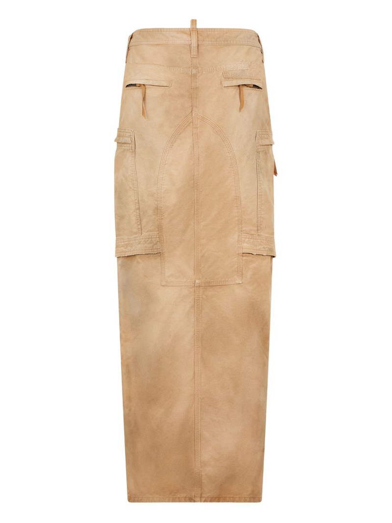 DSQUARED2 utility distressed maxi skirt outlook