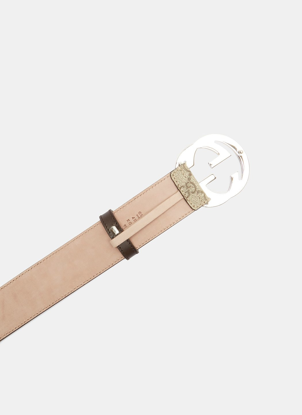 Gucci Men Gg Supreme Monogram Buckle Belt - 2