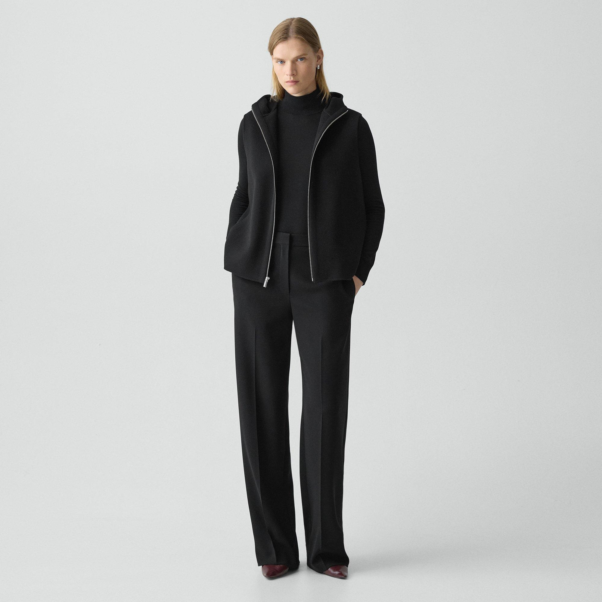 Hooded Vest in Double-Face Wool-Cashmere - 6