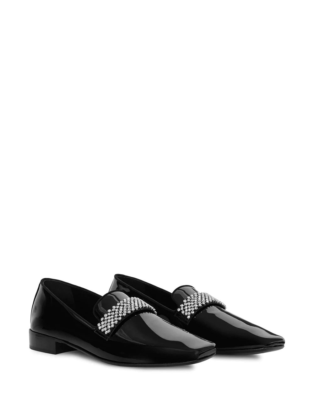 crystal detail loafers - 2