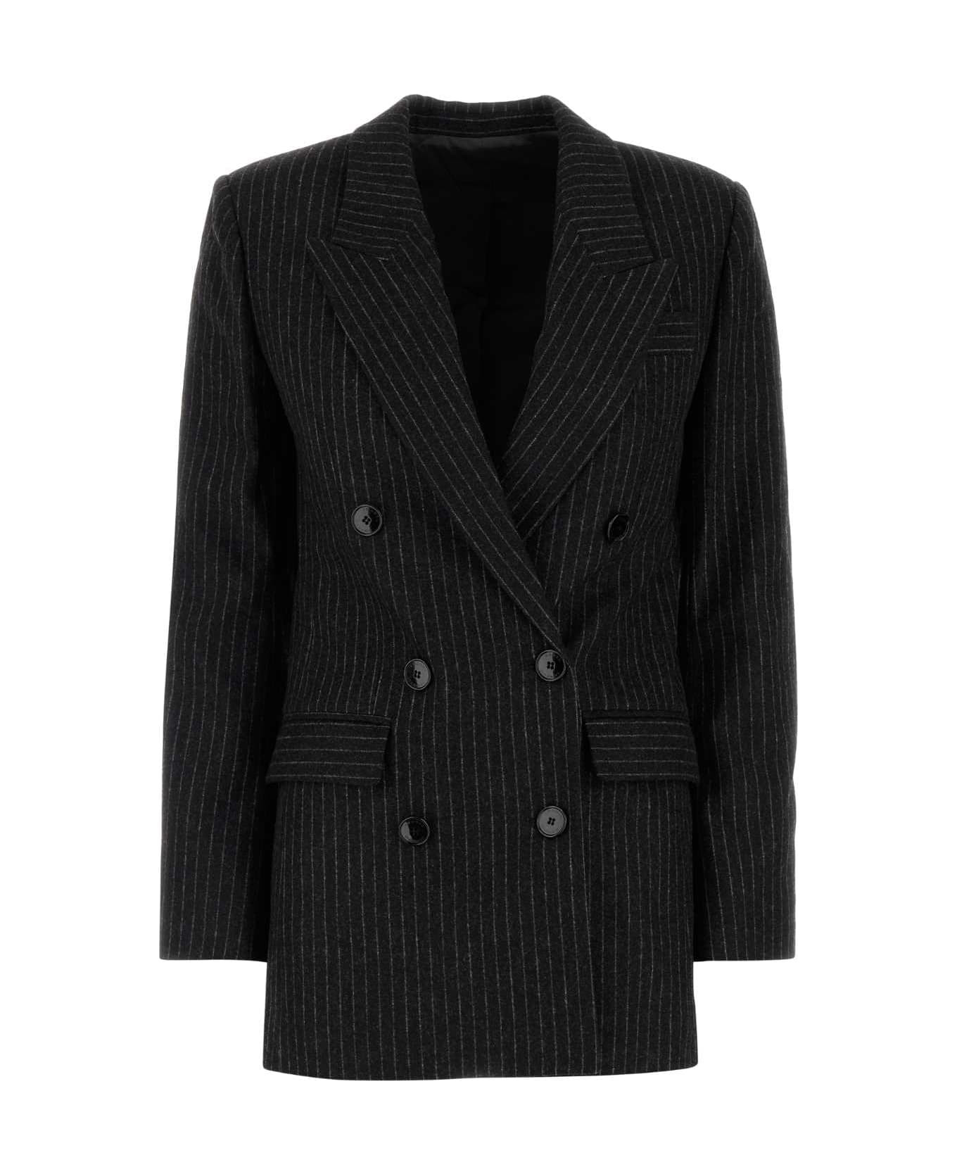 Embroidered Stretch Wool Blend Jevima Blazer - 1