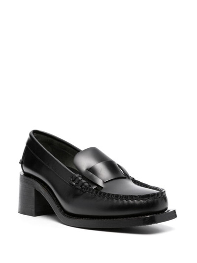 HEREU Sineu 55mm patent leather loafers outlook