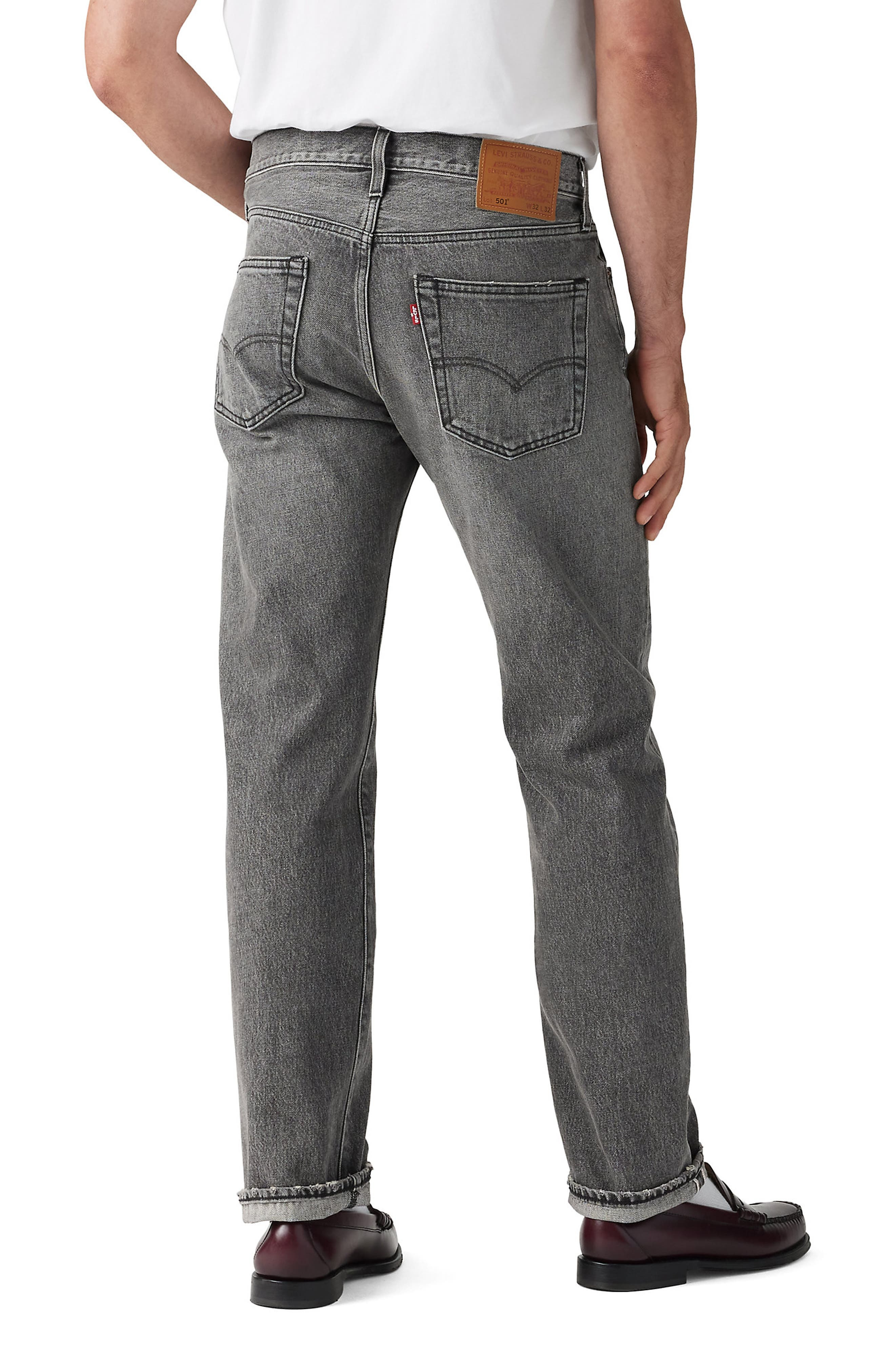 levi's 501® Original Fit Jeans in Black Ash Selvedge at Nordstrom - 2
