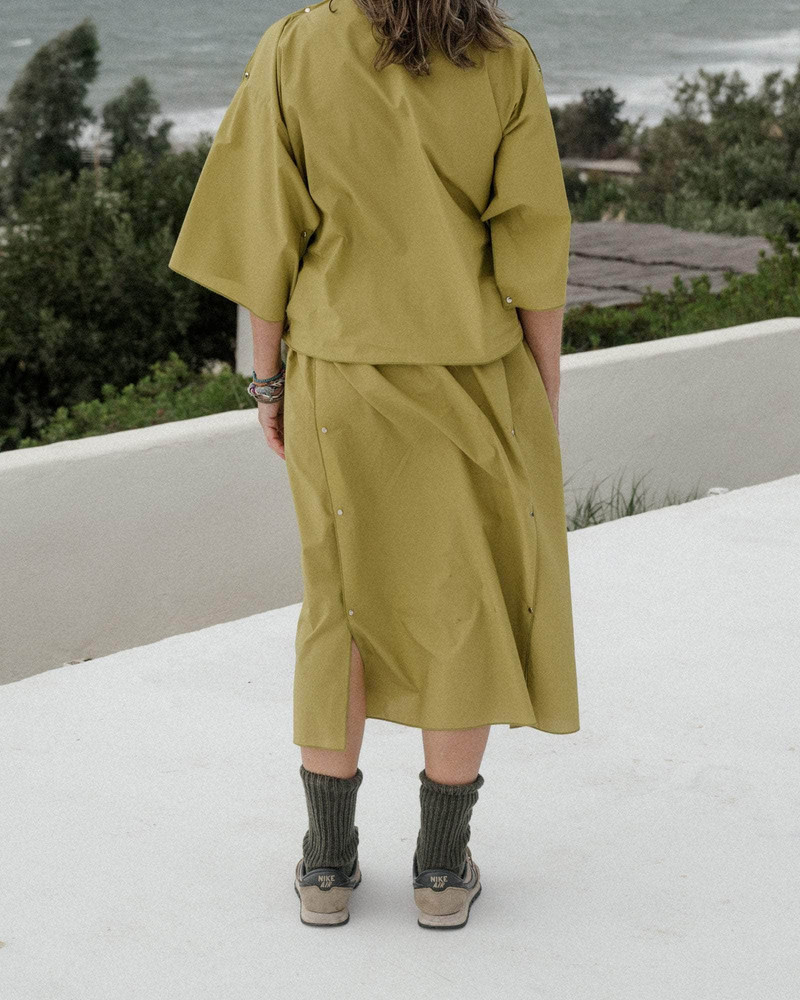 BASERANGE Ned Skirt
                  - Organic Cotton Poplin outlook