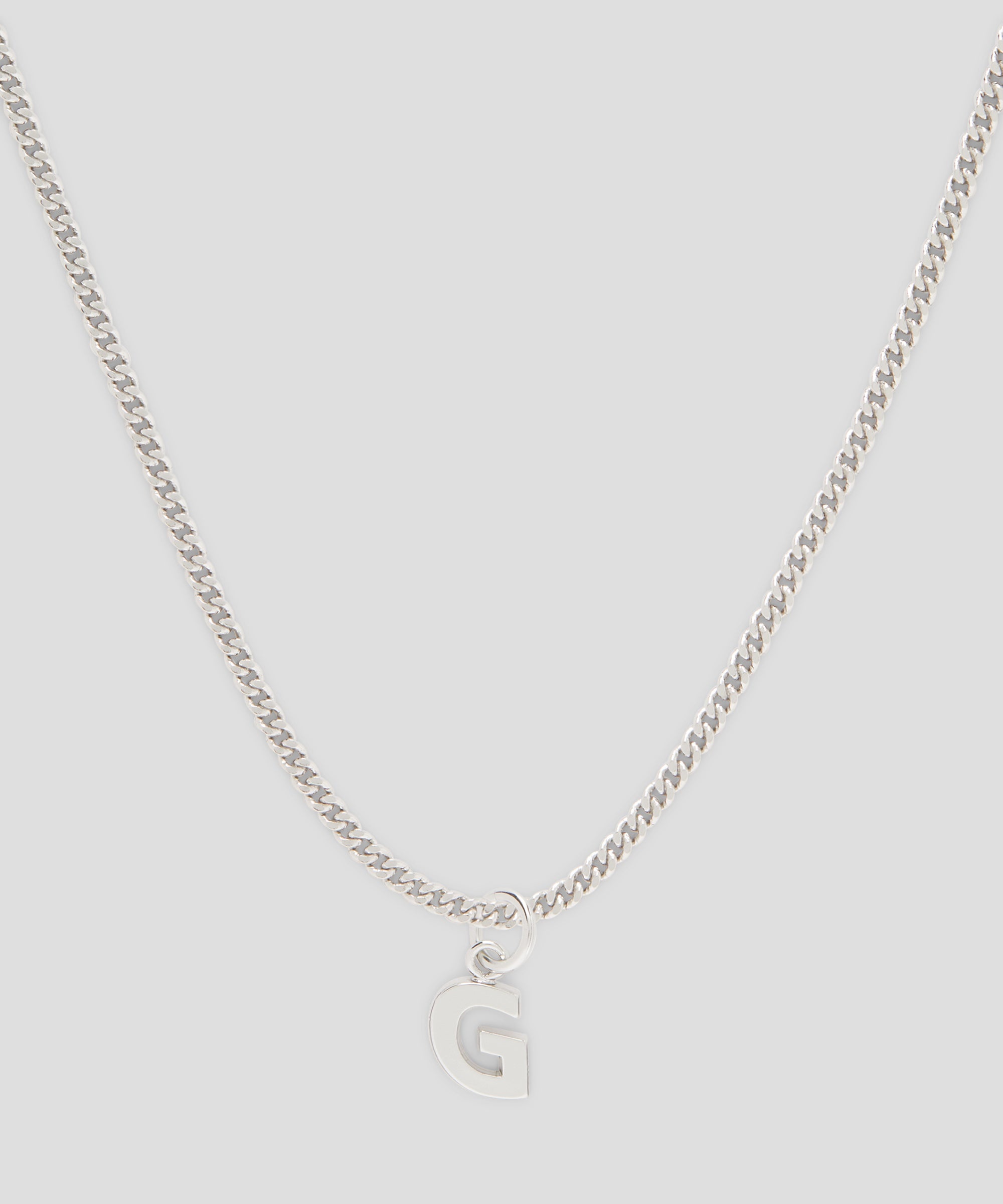Brass letter G charm - 2