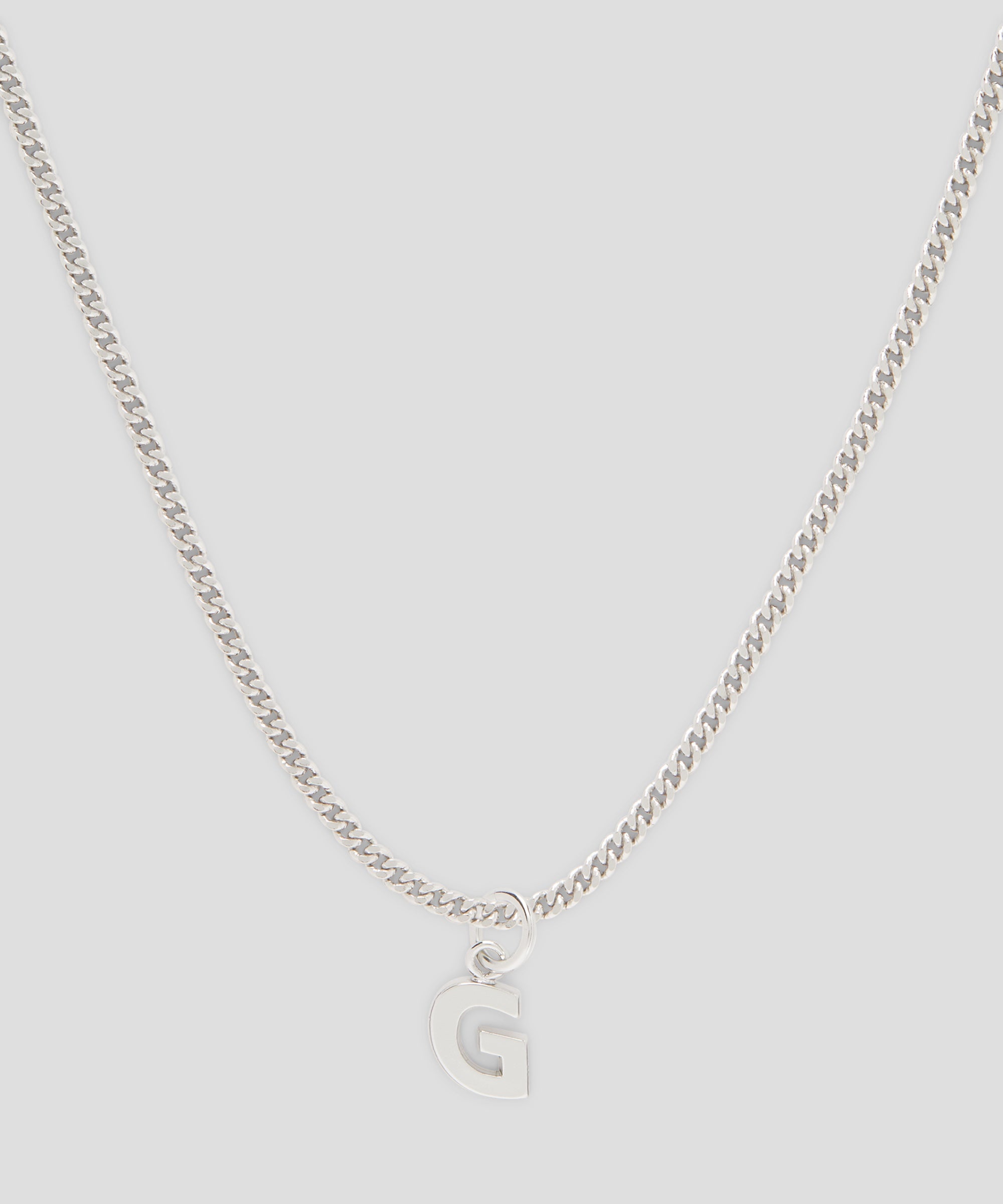 Brass letter G charm - 2