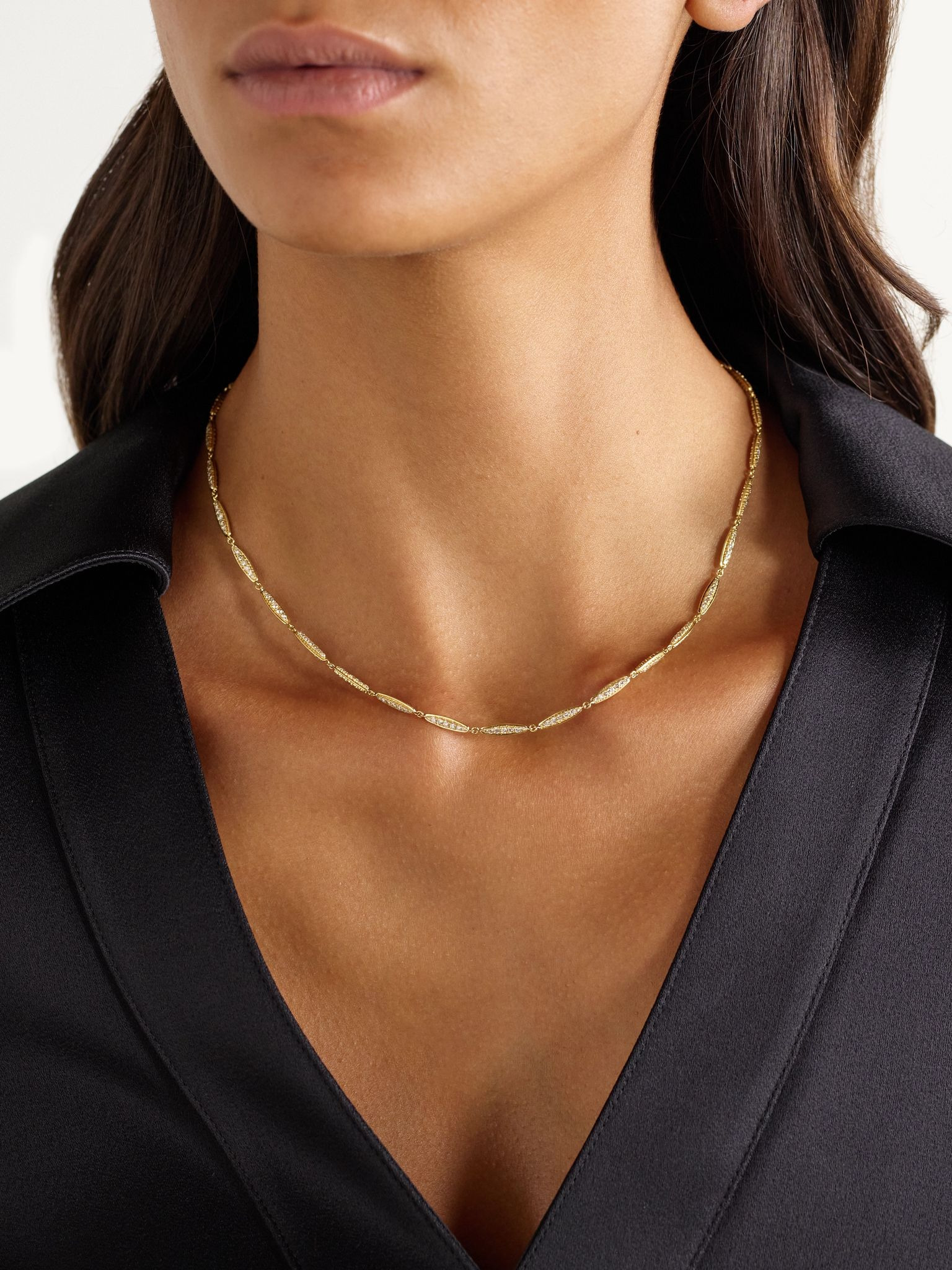 Grass Light Breeze 18-karat gold diamond necklace Gold - 2