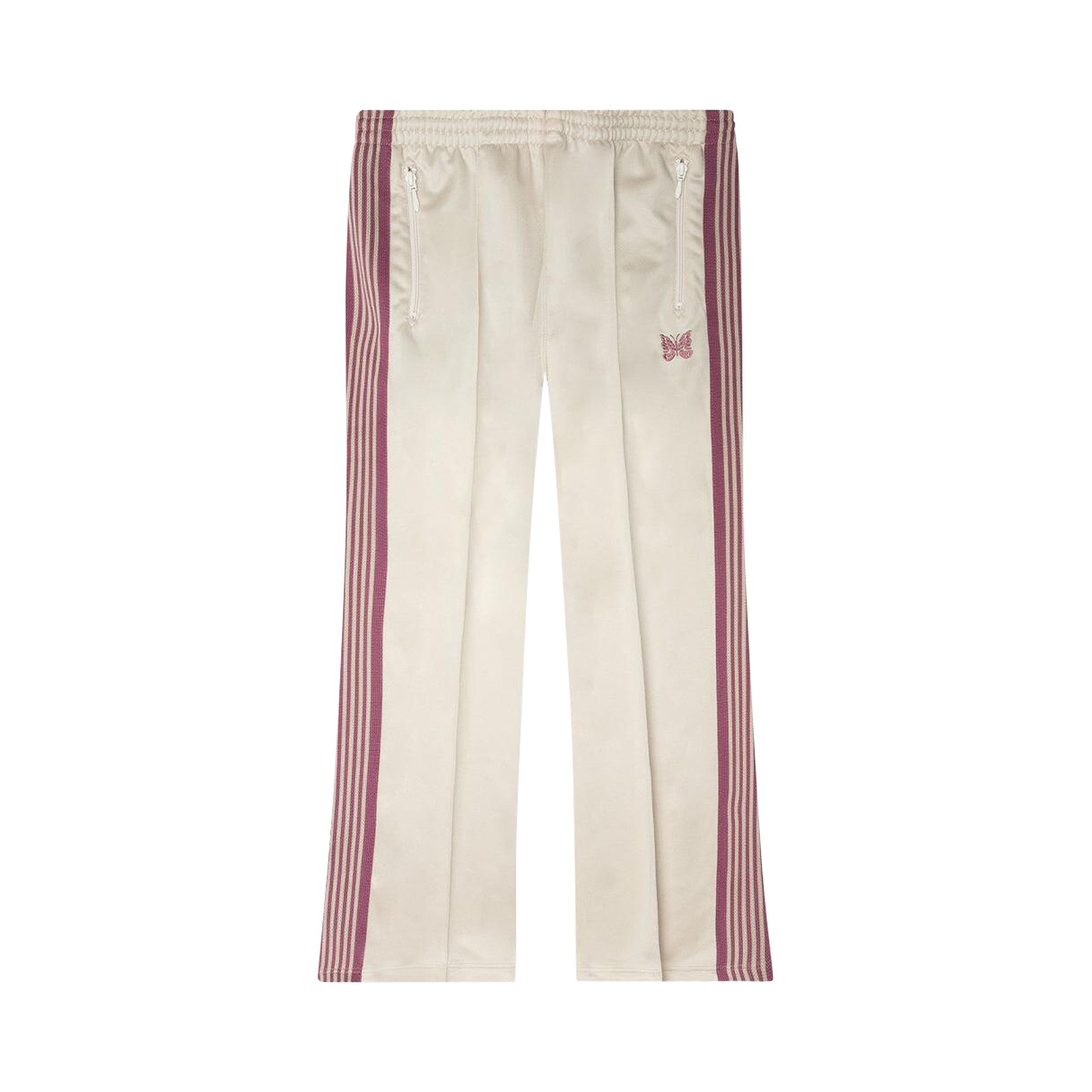 Needles Poly Smooth Boot-Cut Track Pant 'Ivory' - 1