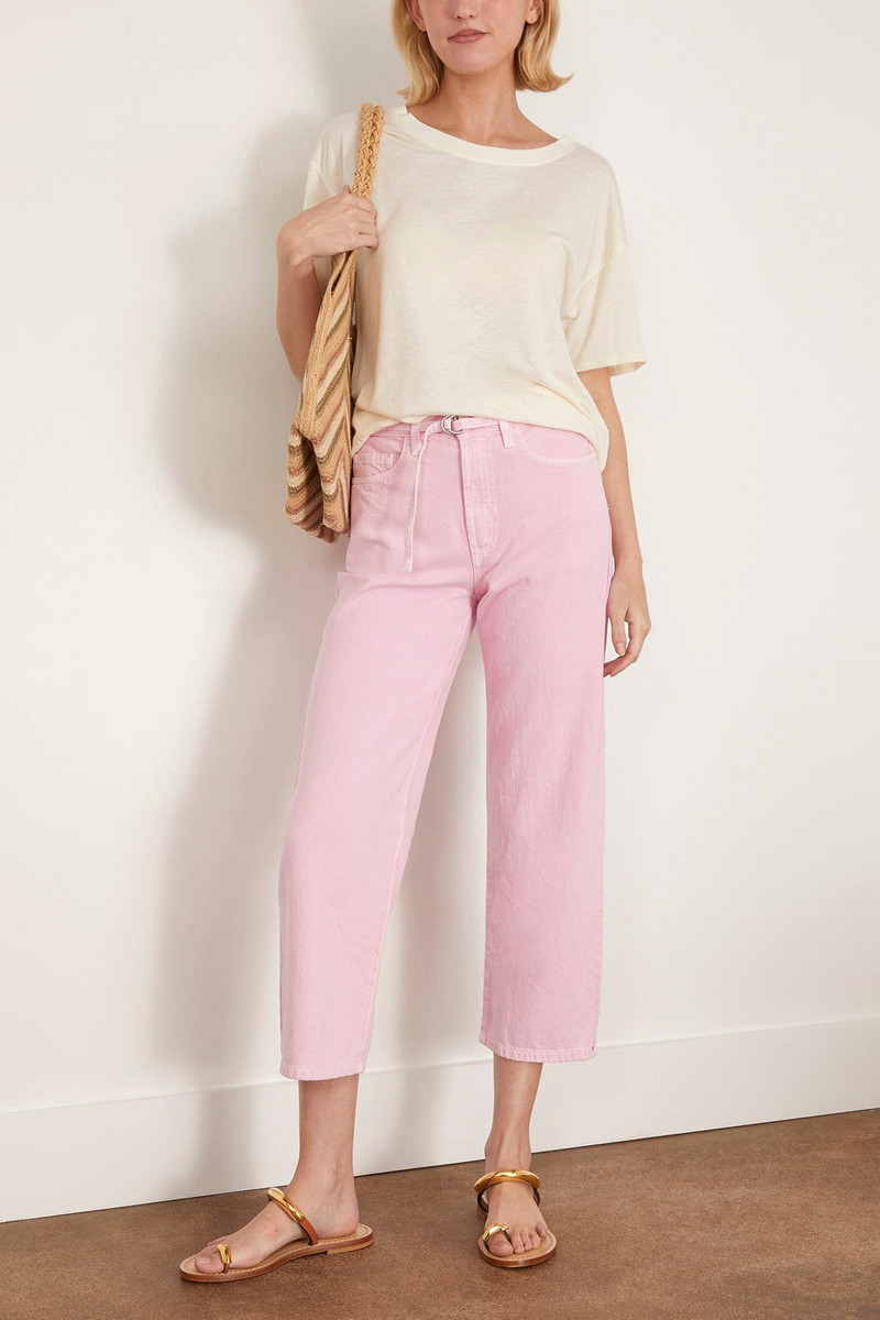 Loulou de Saison Short Sleeved T-Shirt in Ivory outlook