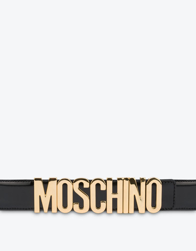 Moschino LEATHER BELT WITH LOGO outlook
