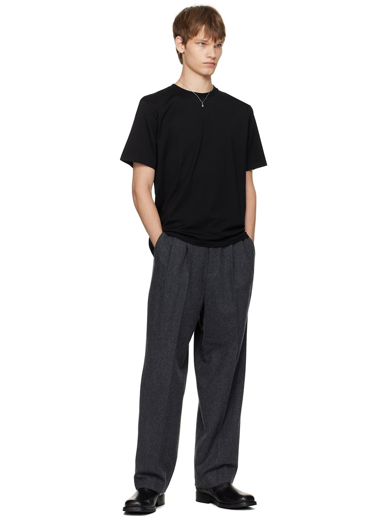 AURALEE Black Luster Plaiting T-shirt outlook