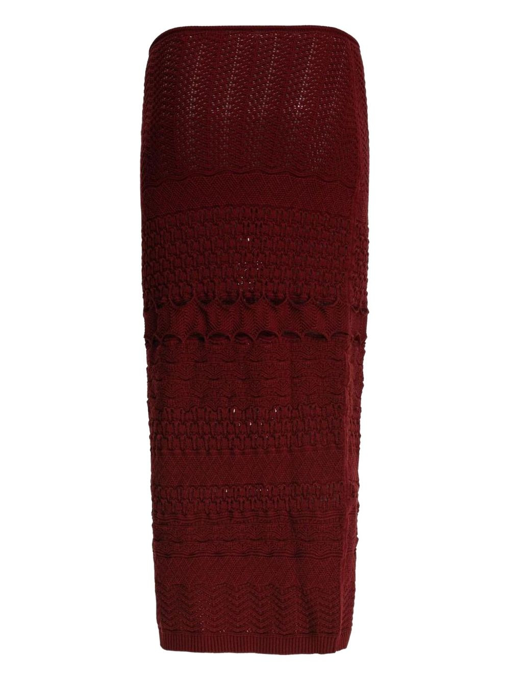 crochet-knit skirt - 2