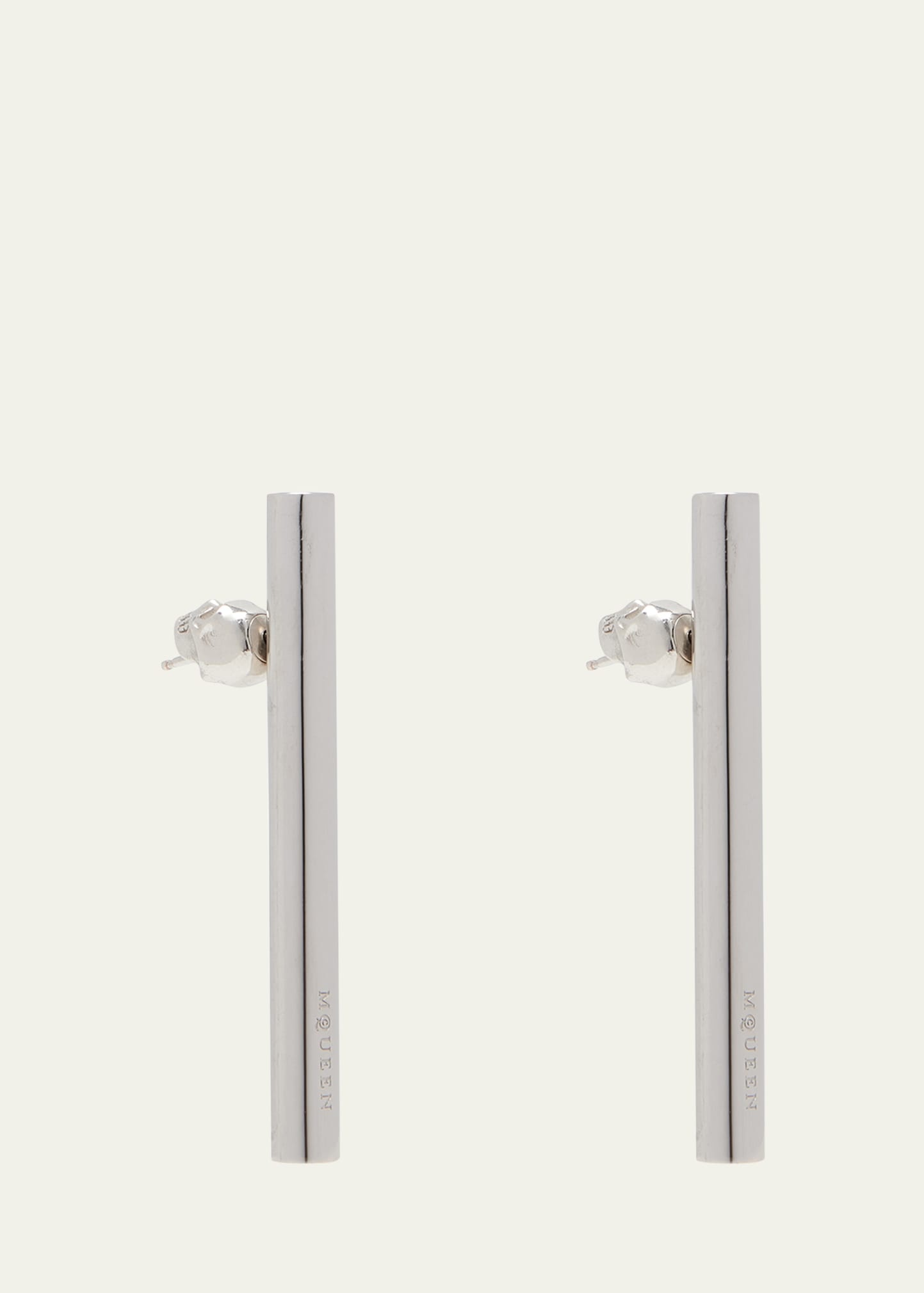 Logo Cross Bar Earrings - 4