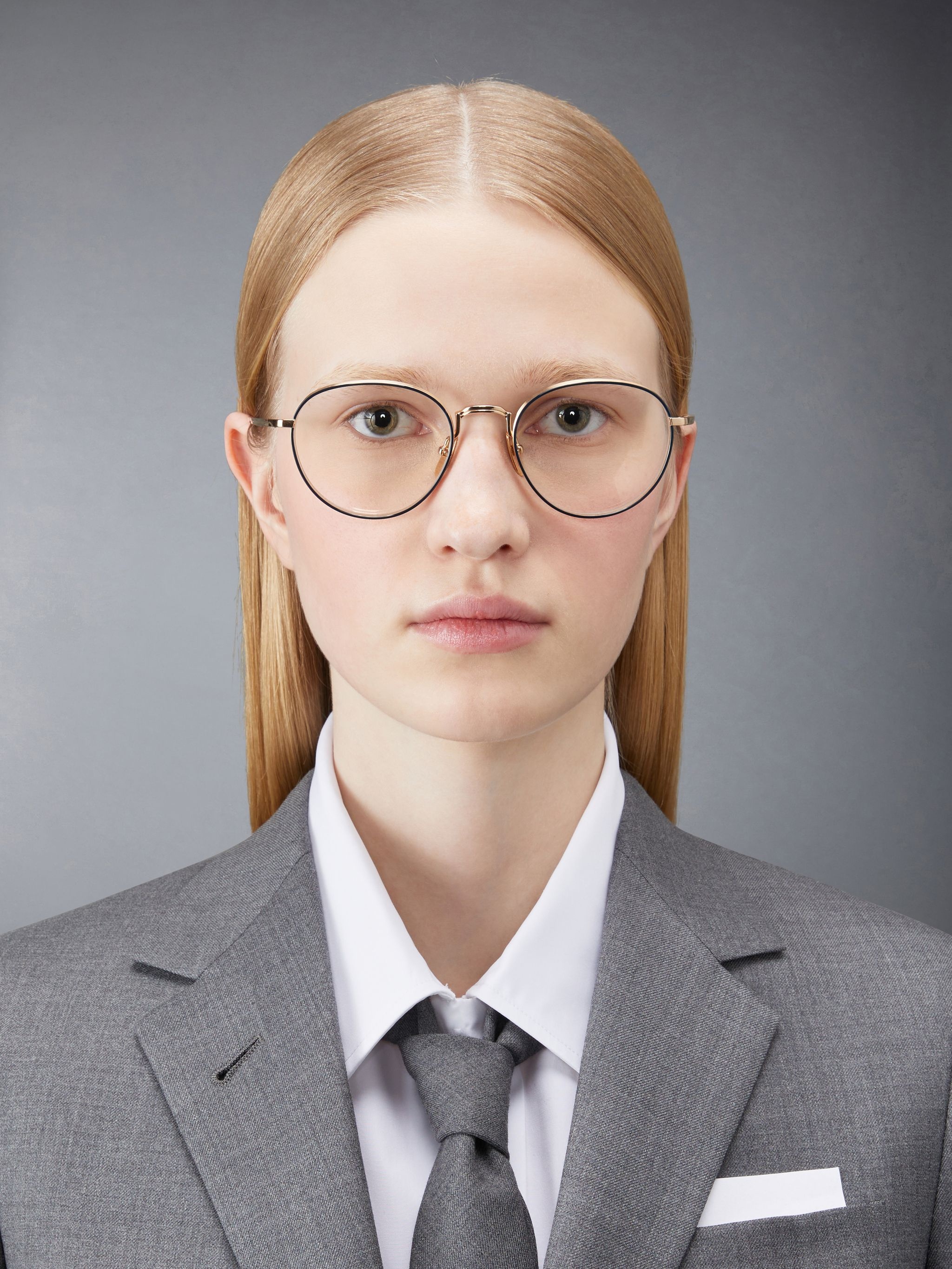 ROUND EYEGLASSES IN ACETATE AND TITANIUM - 2