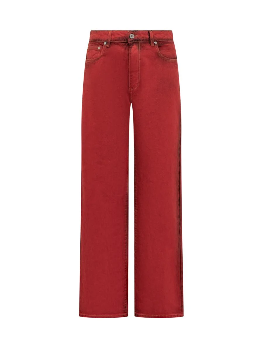 Msgm Jeans Wide-Leg Red Msgm - 1