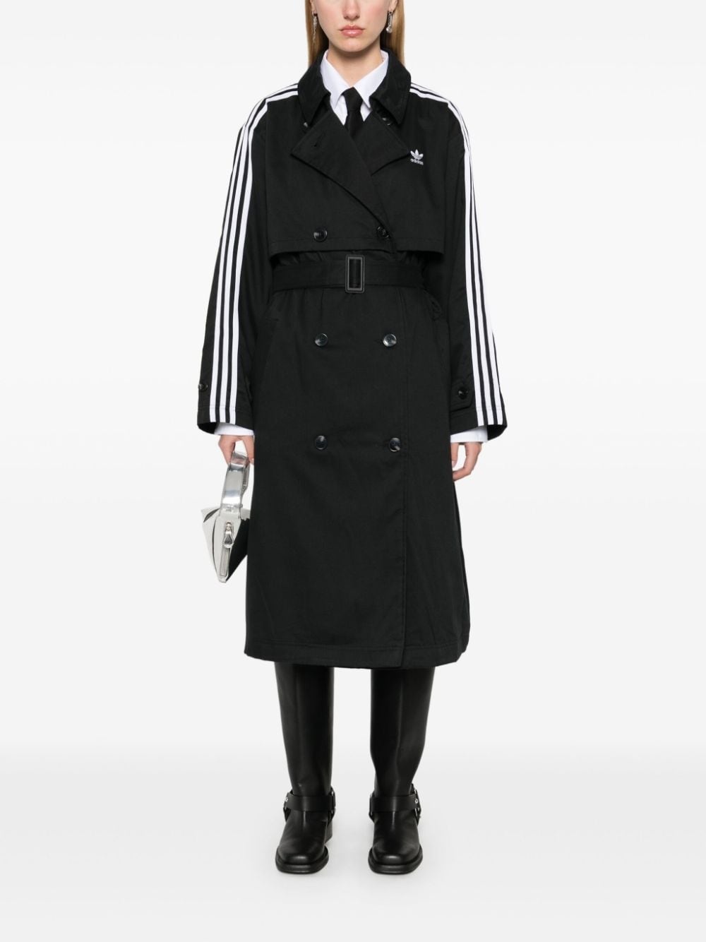 twill trench coat - 2