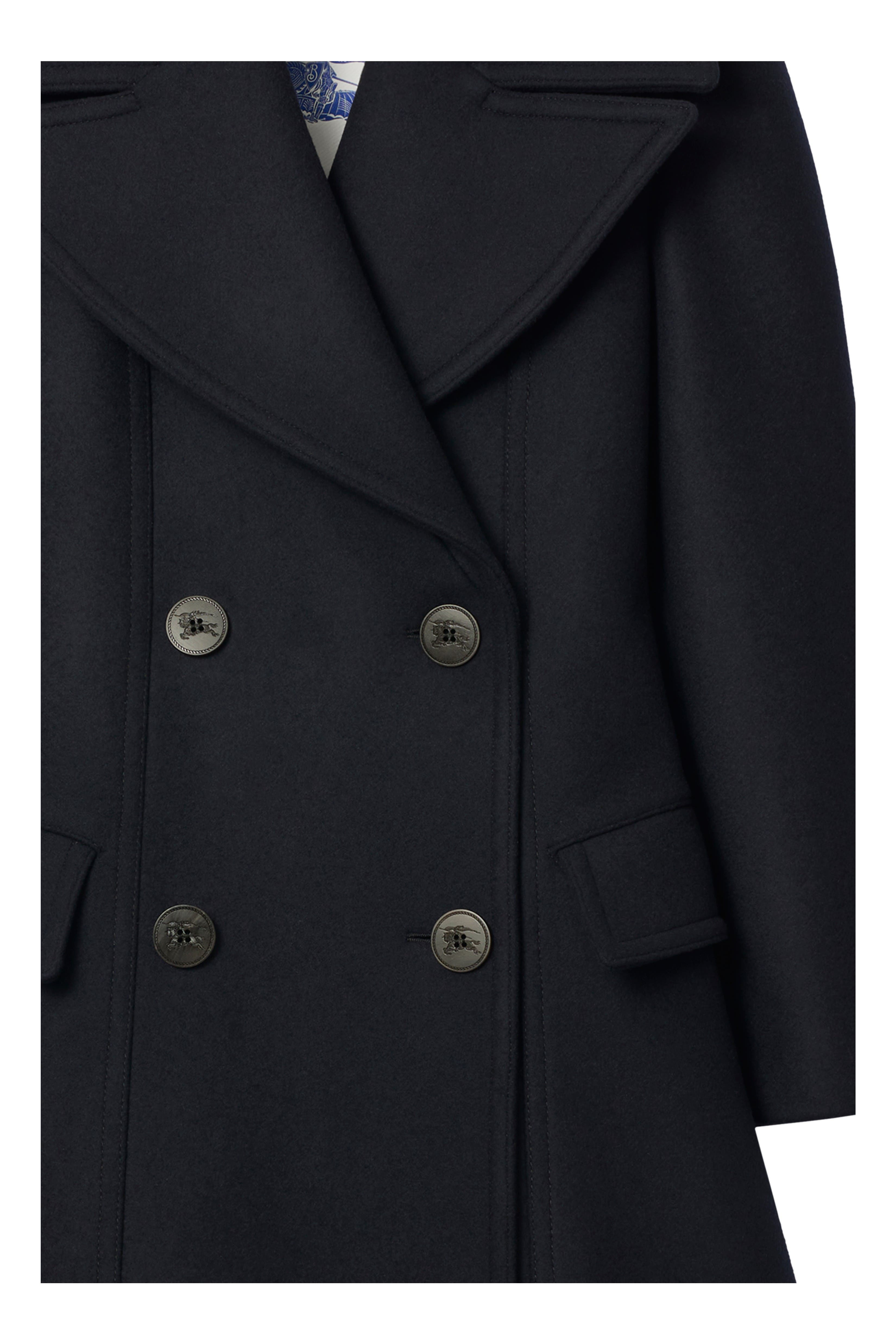 burberry Wool Tailored Coat in Navy at Nordstrom - 5
