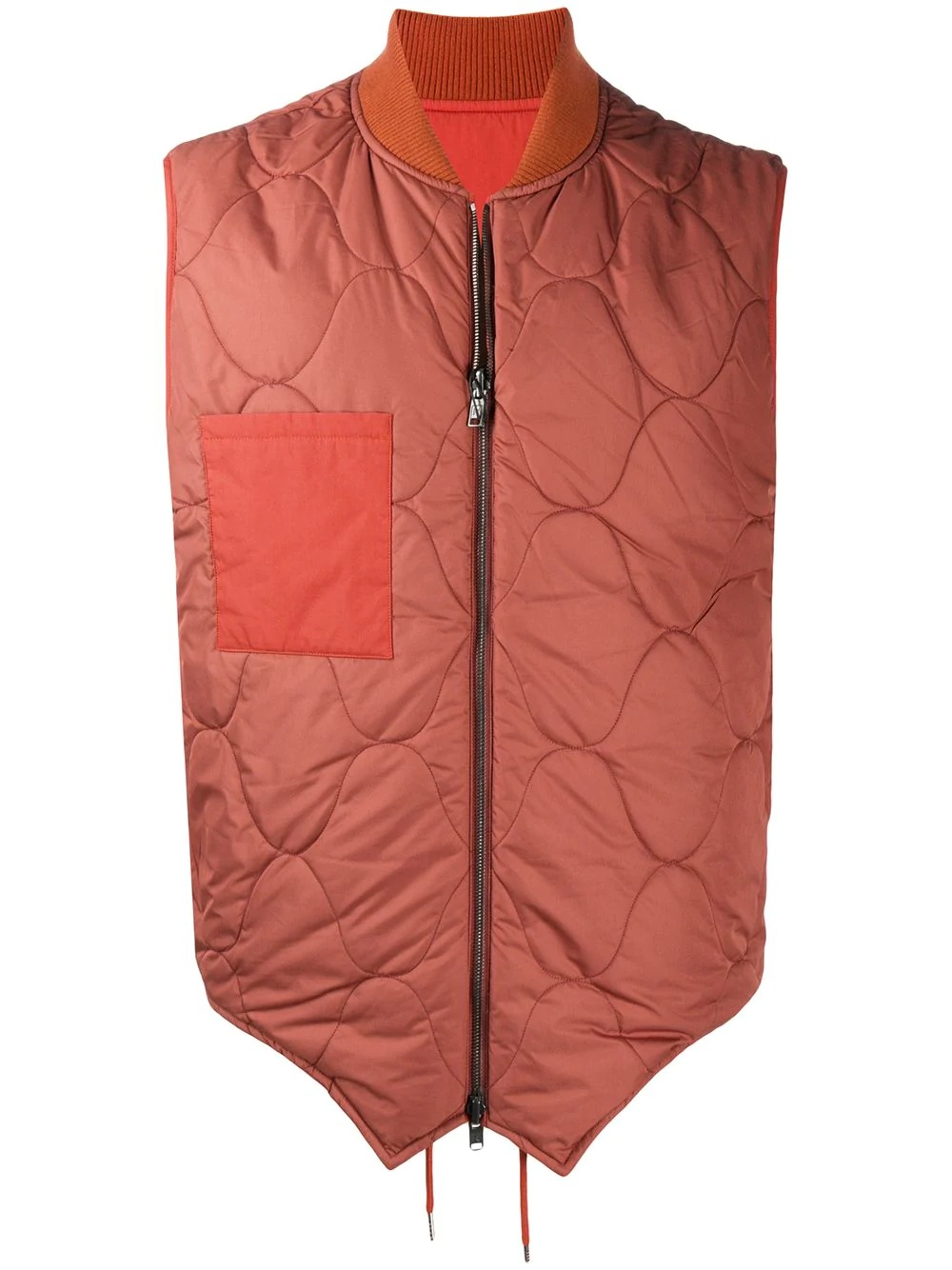 reversible tiger patch gilet - 1