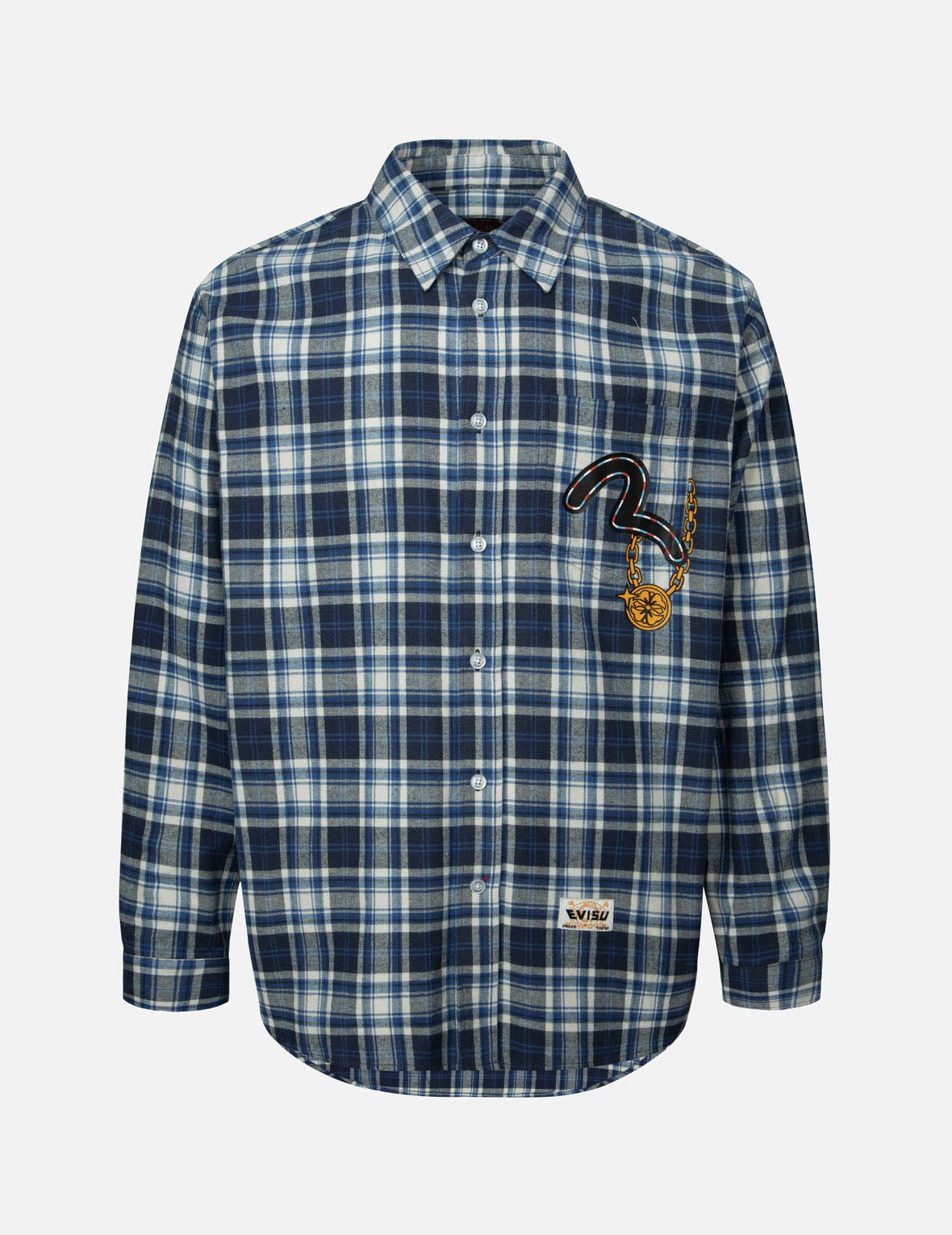 MULTI-LOGO DAICOCK PRINT RELAX FIT CHECK SHIRT - 2