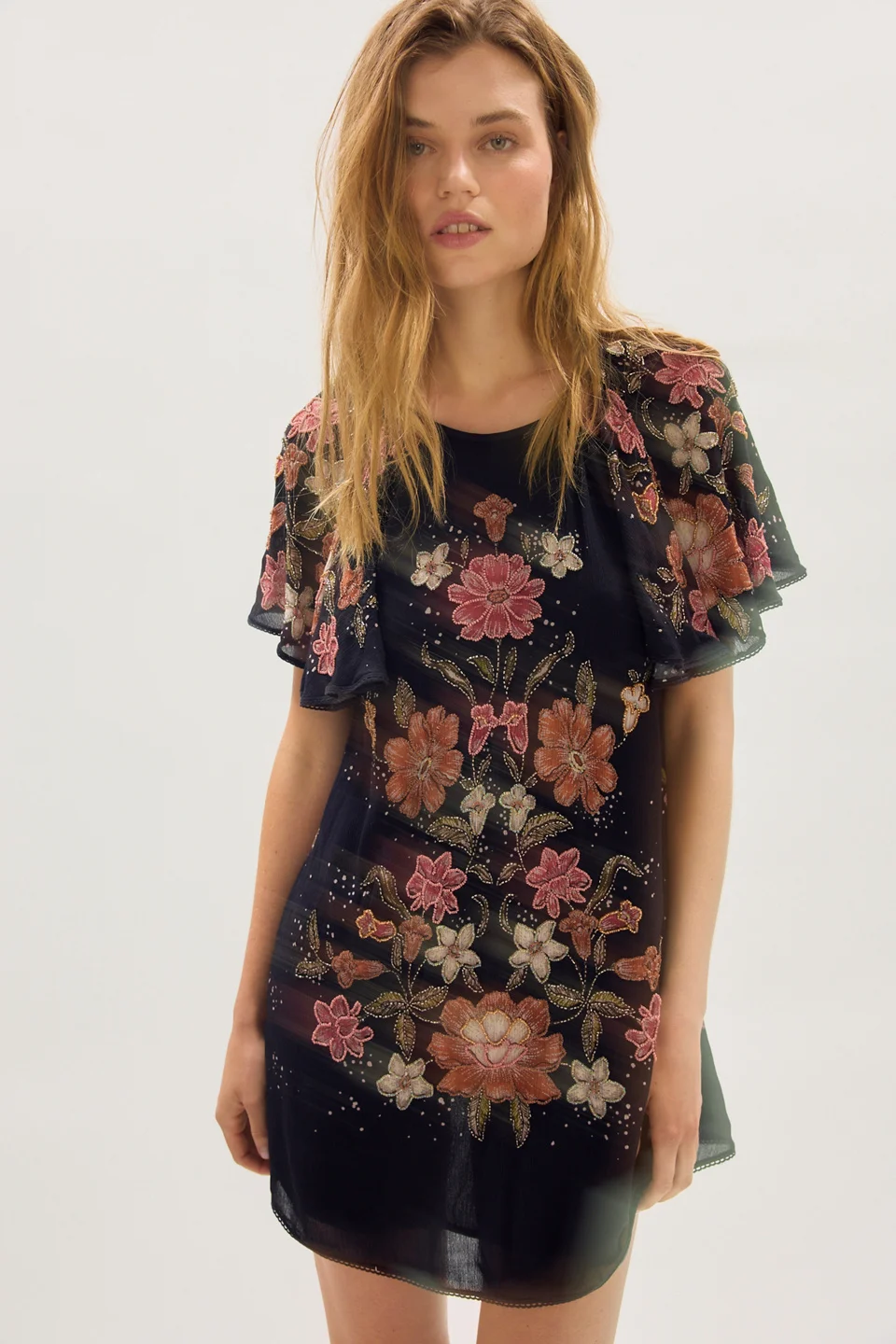 Tropics Beaded Mini Dress - 1