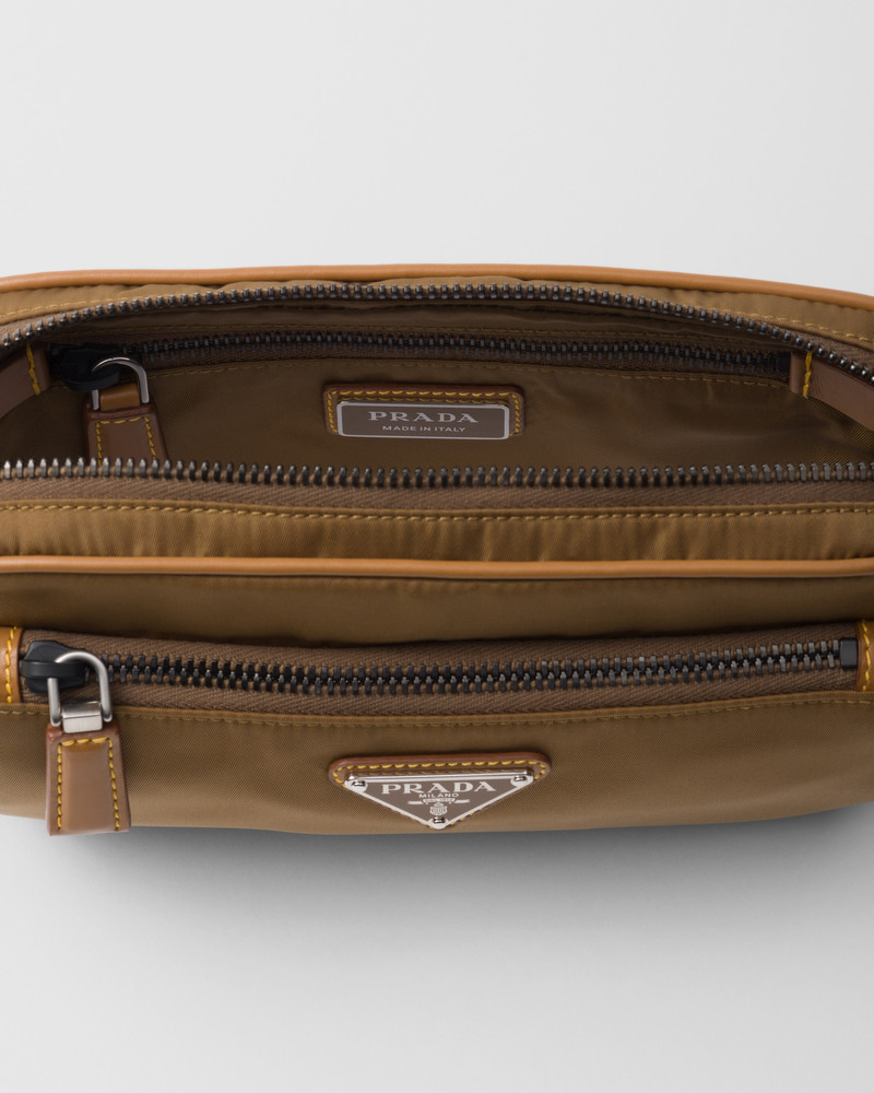 Re-Nylon and leather belt bag 5