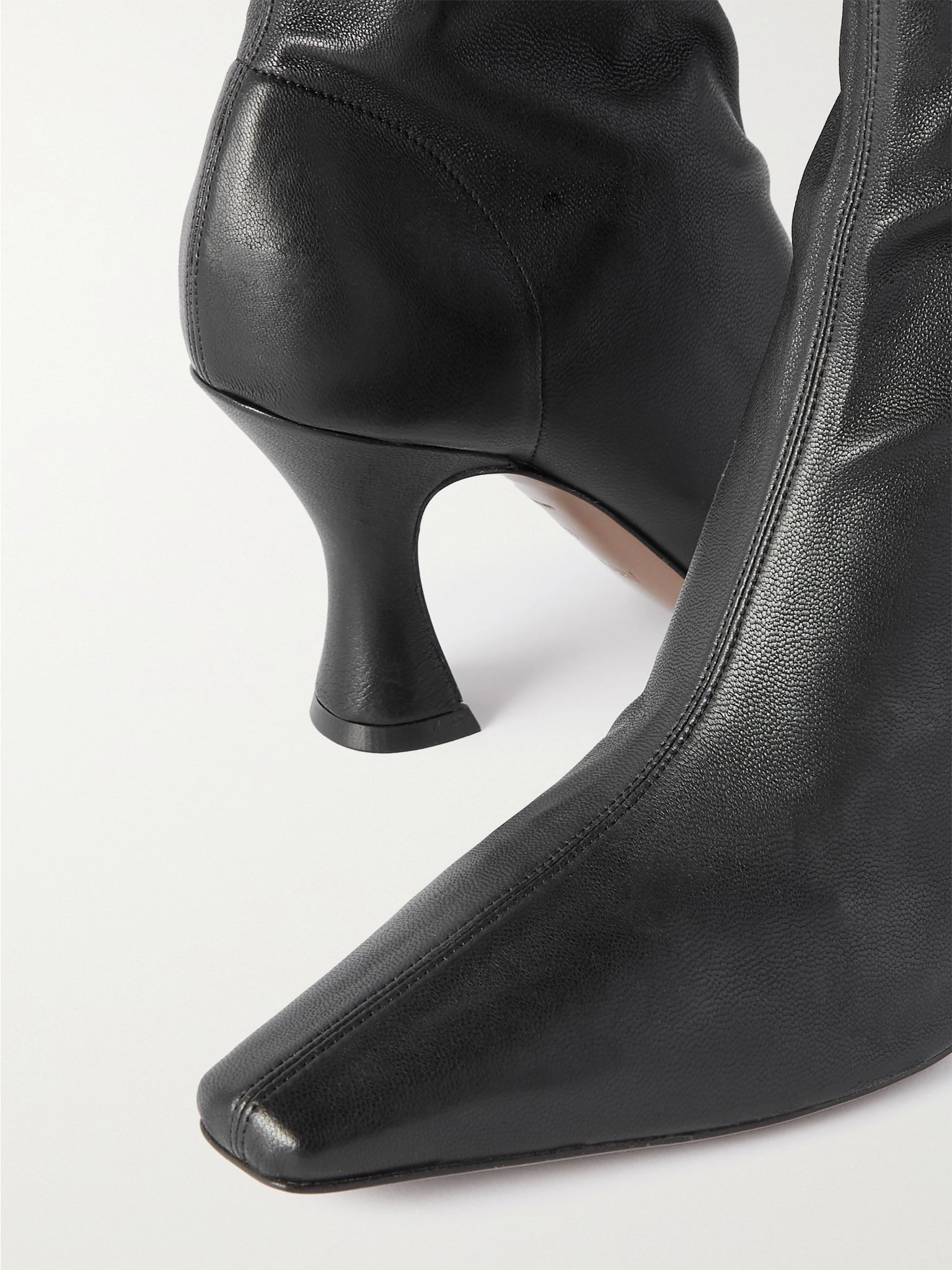 Ran stretch-leather ankle boots Black - 4