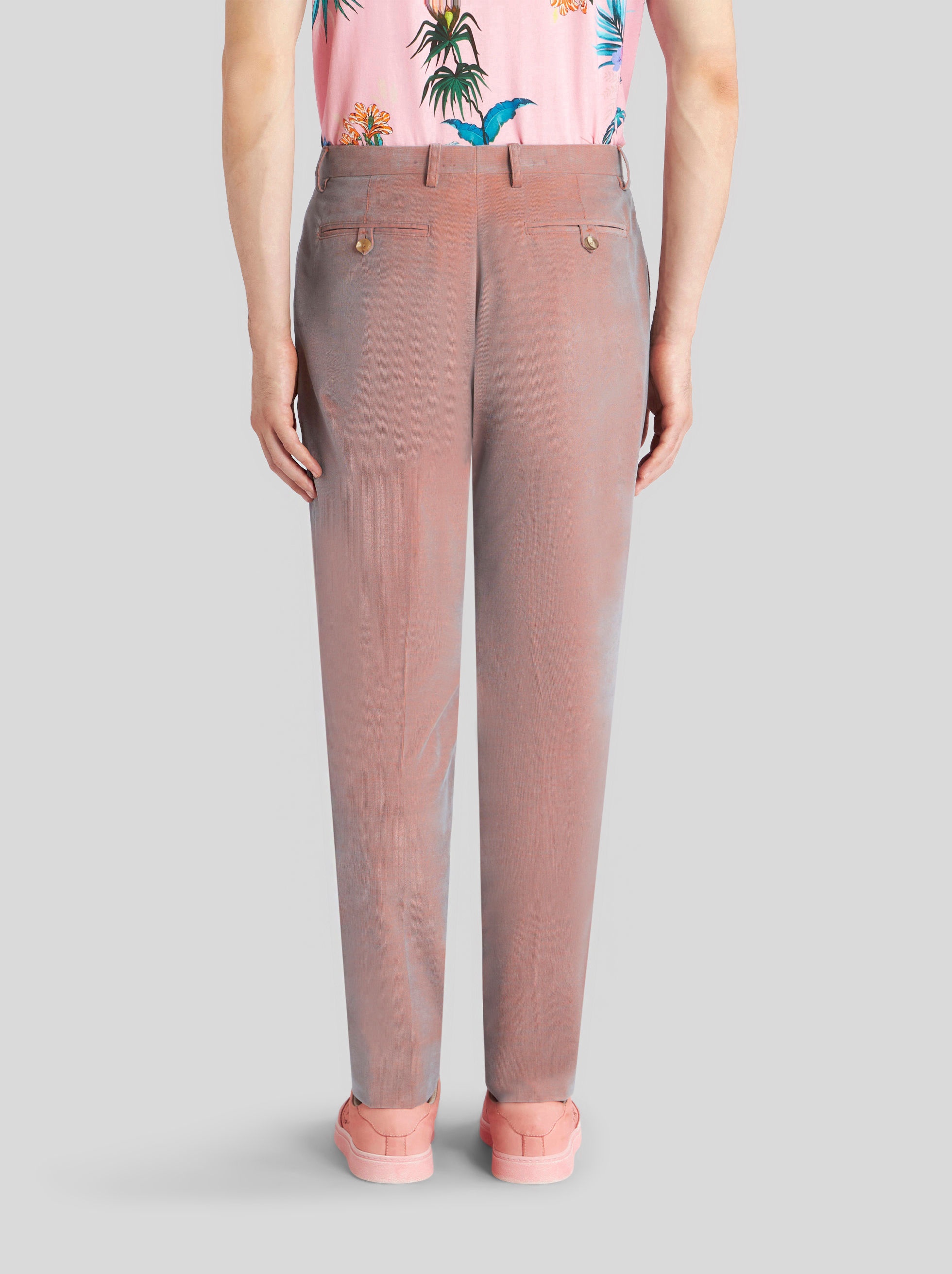 TAILORED PAISLEY VELVET TROUSERS - 4