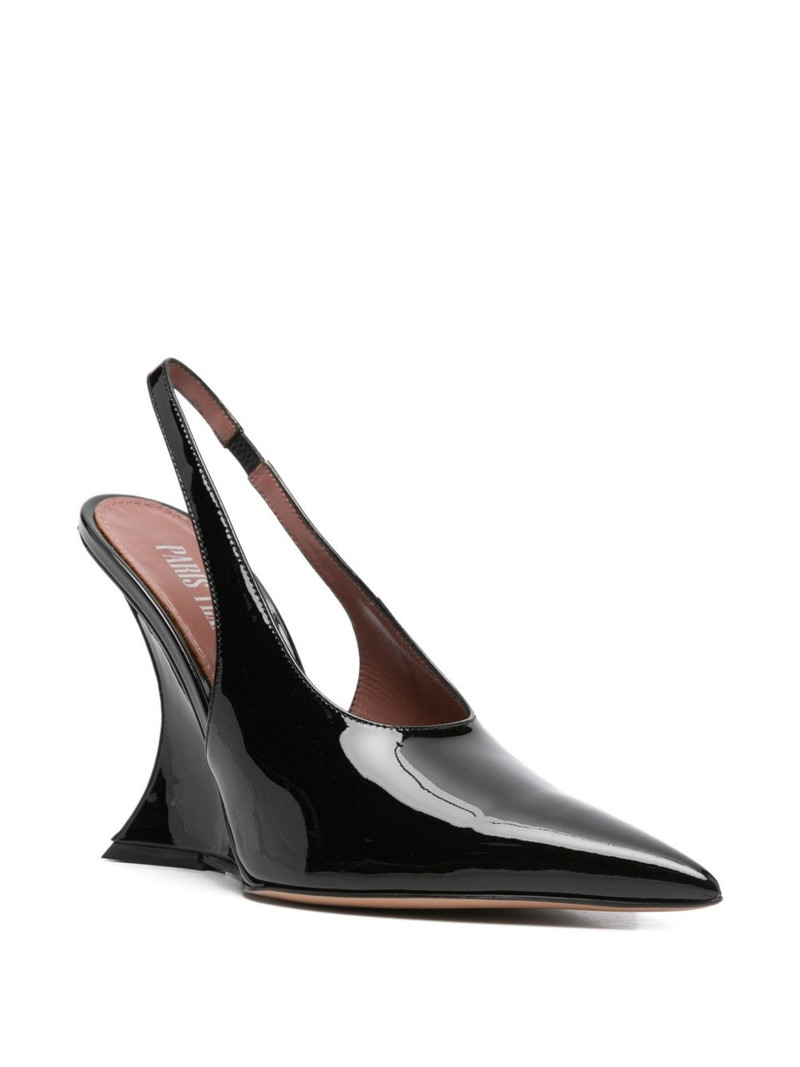 PARIS TEXAS 105mm slingback wedge pumps outlook