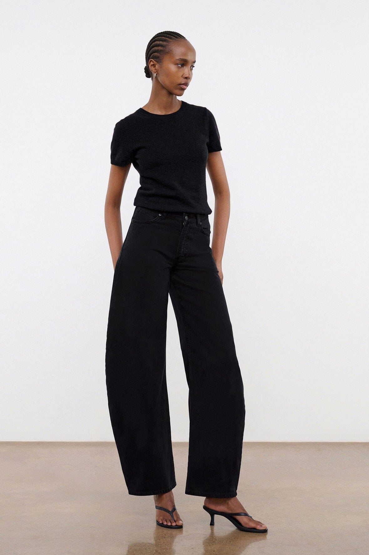 STAUD JACKSON BARREL JEAN BLACK - 3