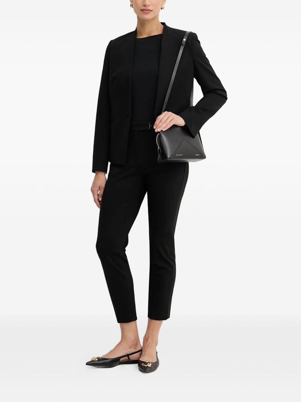 single-button pocketed blazer - 2