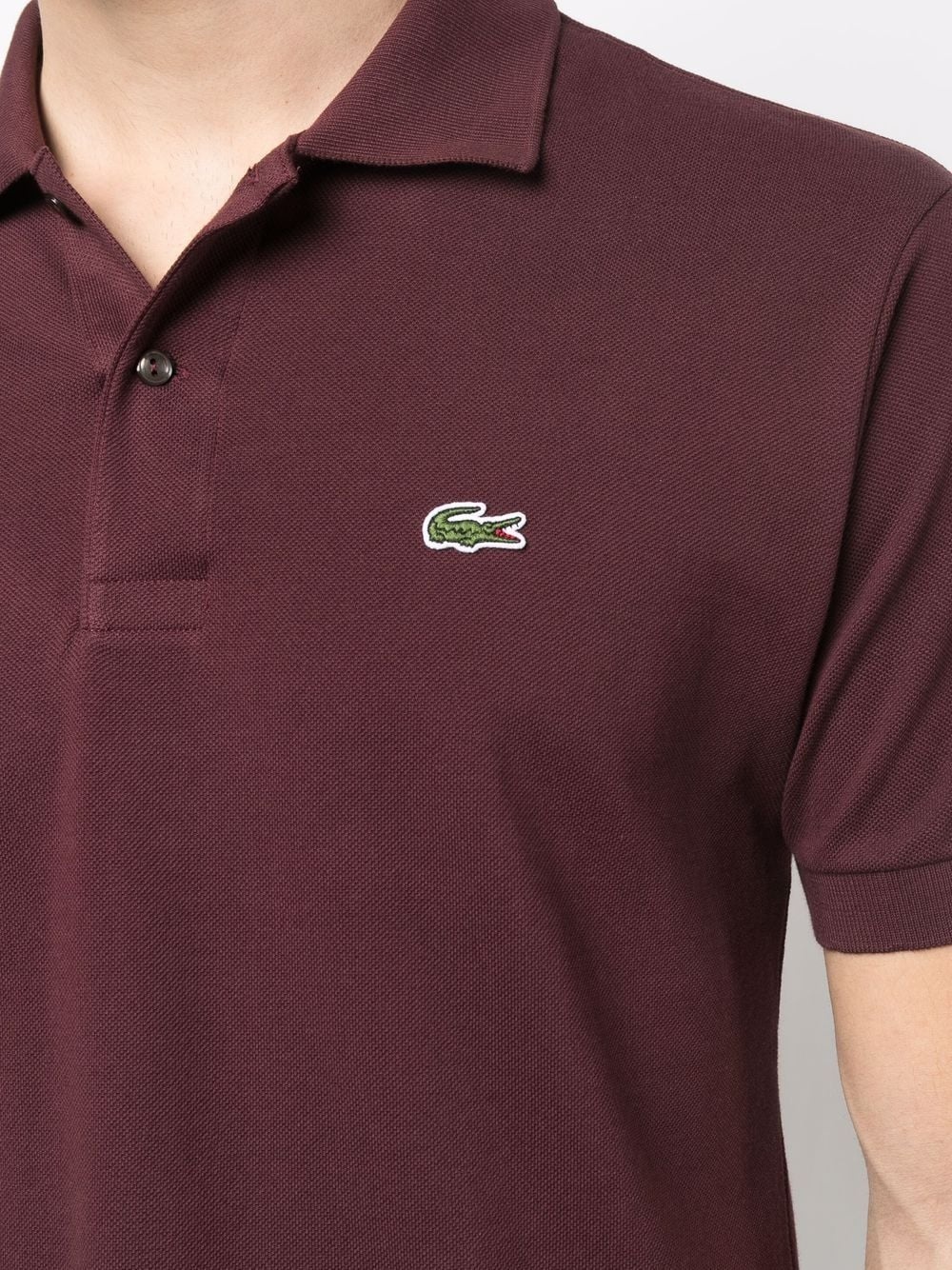 logo-patch polo shirt - 5